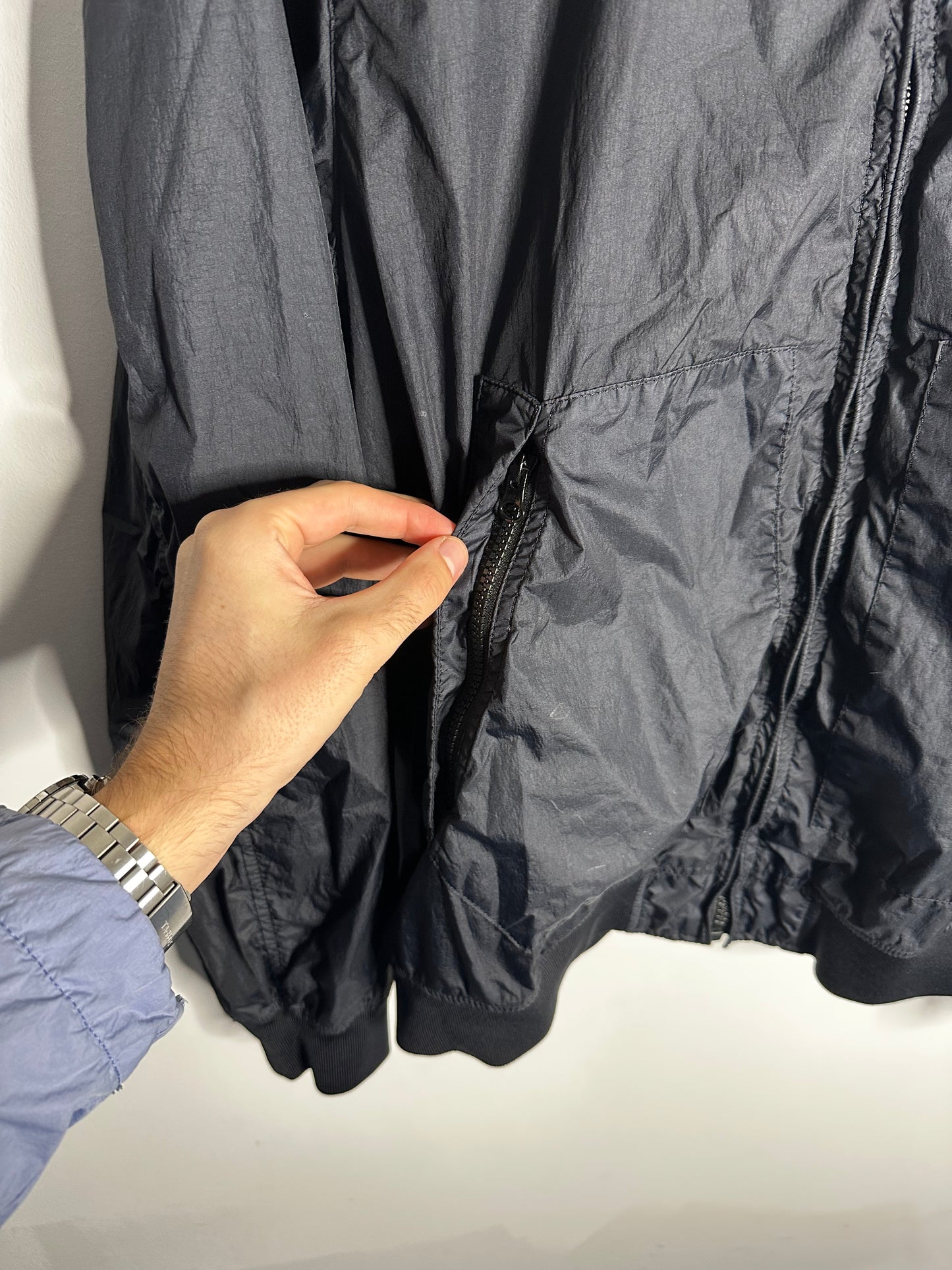 Stone Island Navy Membrana 3L TC Jacket - Extra Large