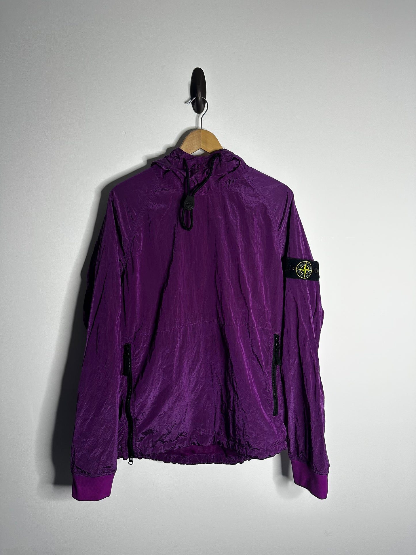 Stone Island Purple Nylon Metal Pullover Smock - Large
