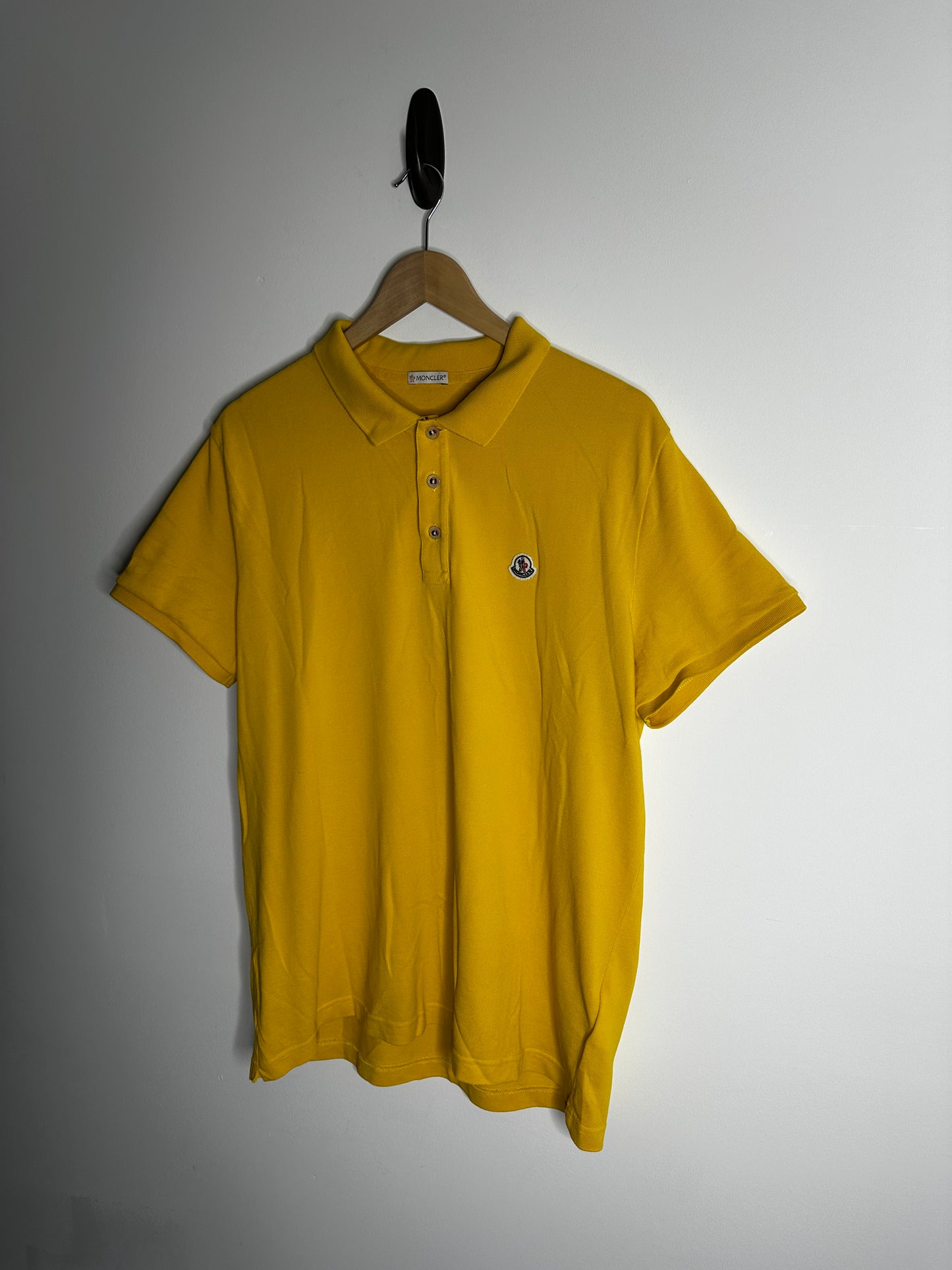 Moncler Yellow Polo Shirt - XXL