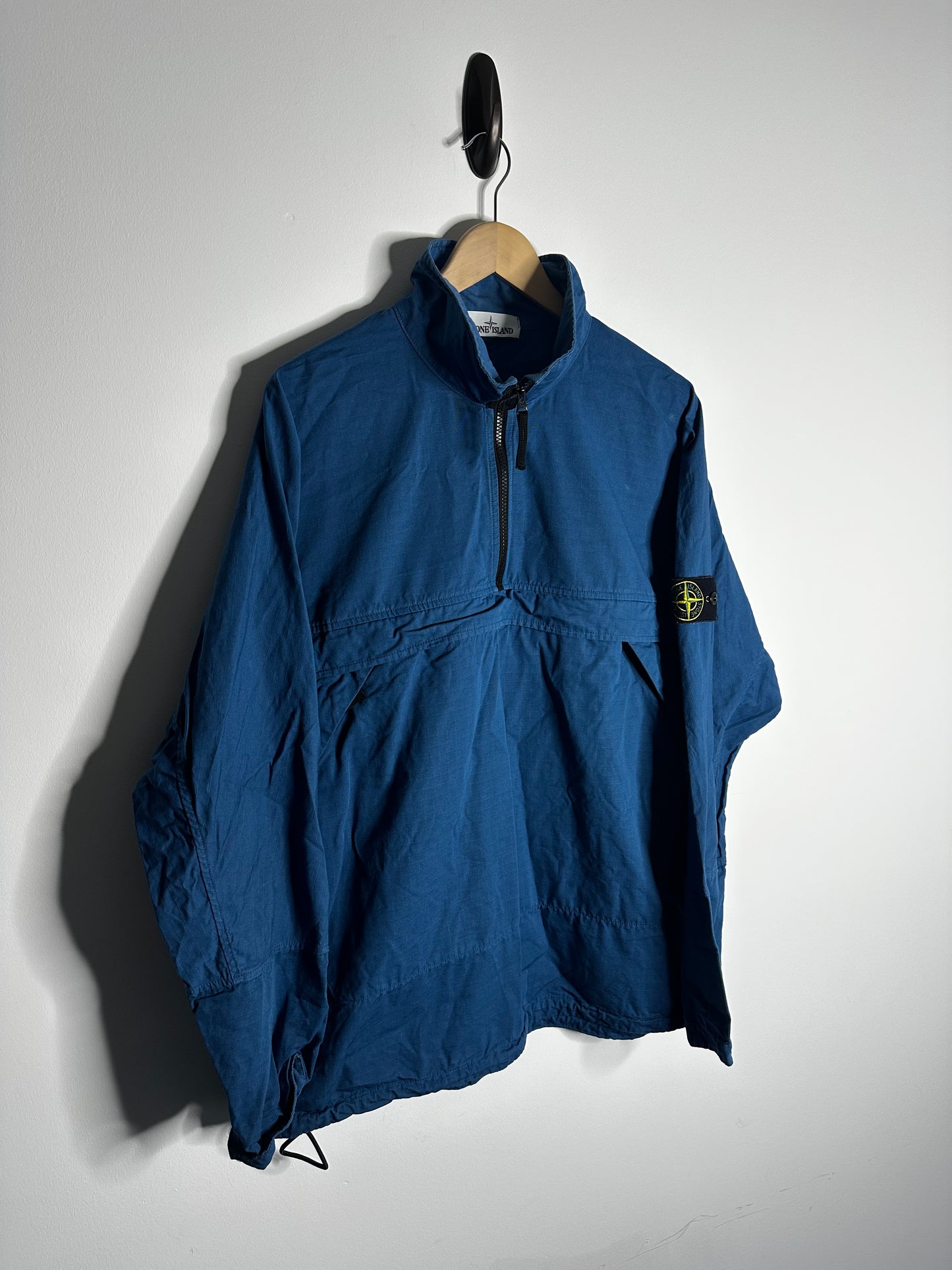 Stone Island Blue Ripstop Pullover Smock - Extra Large