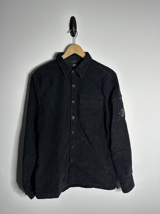 C.P. Company Black Corduroy Overshirt - Large
