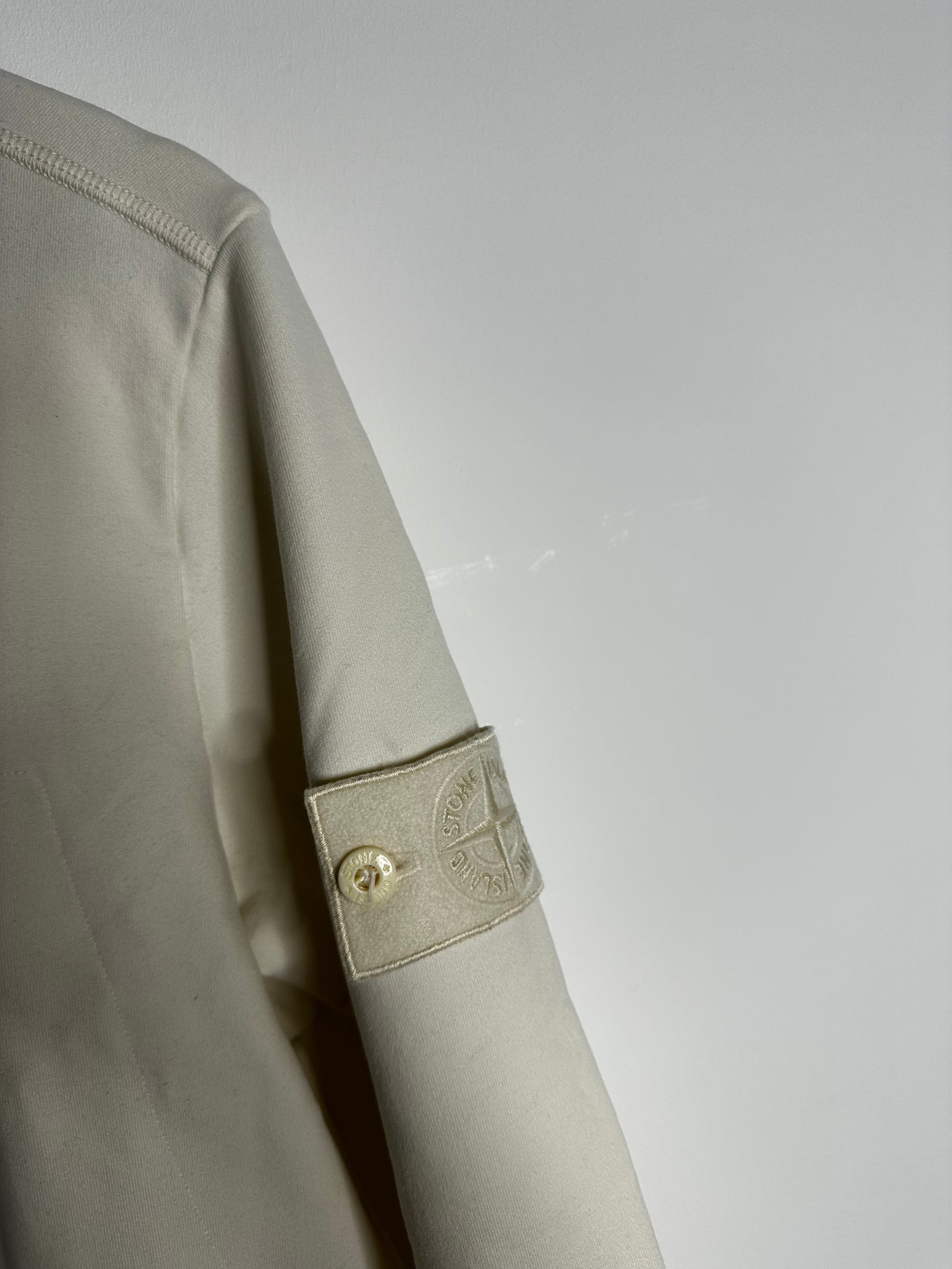 Stone Island White Ghost Crewneck Sweatshirt - Medium