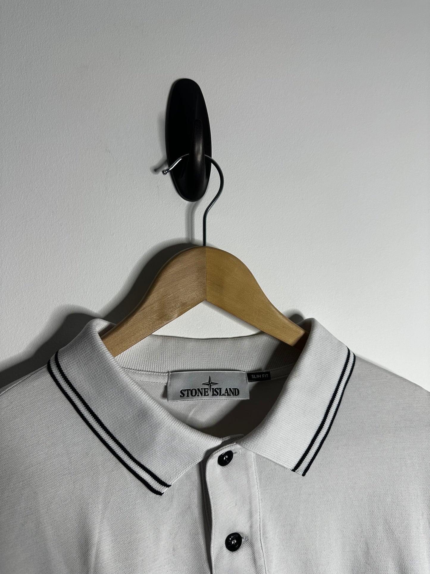 Stone Island White Polo Shirt - XXXL