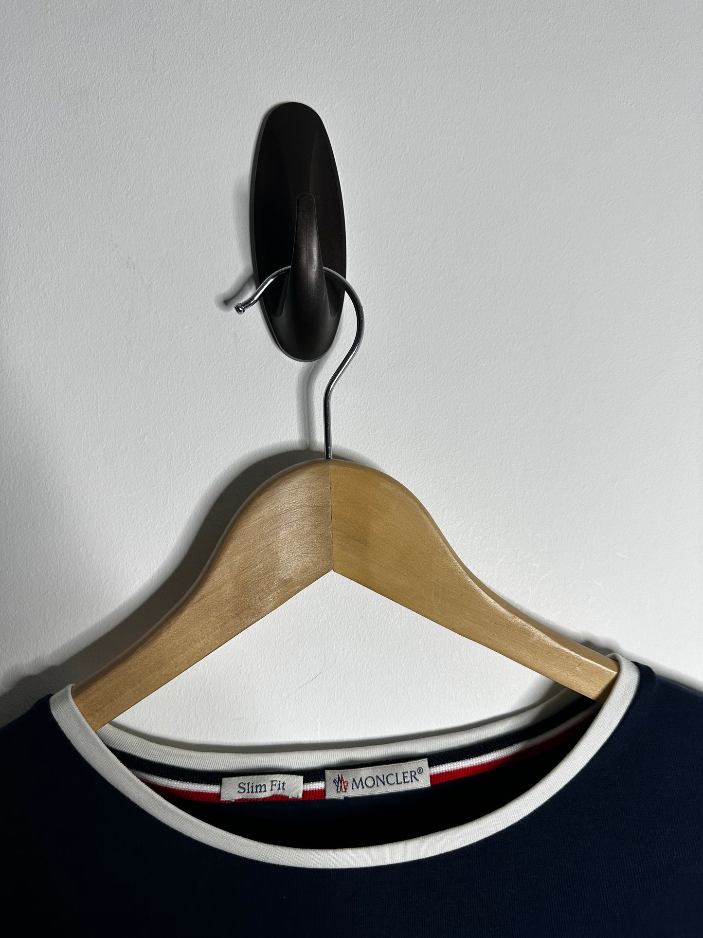 Moncler Navy Arm Badge T - Shirt - XXL