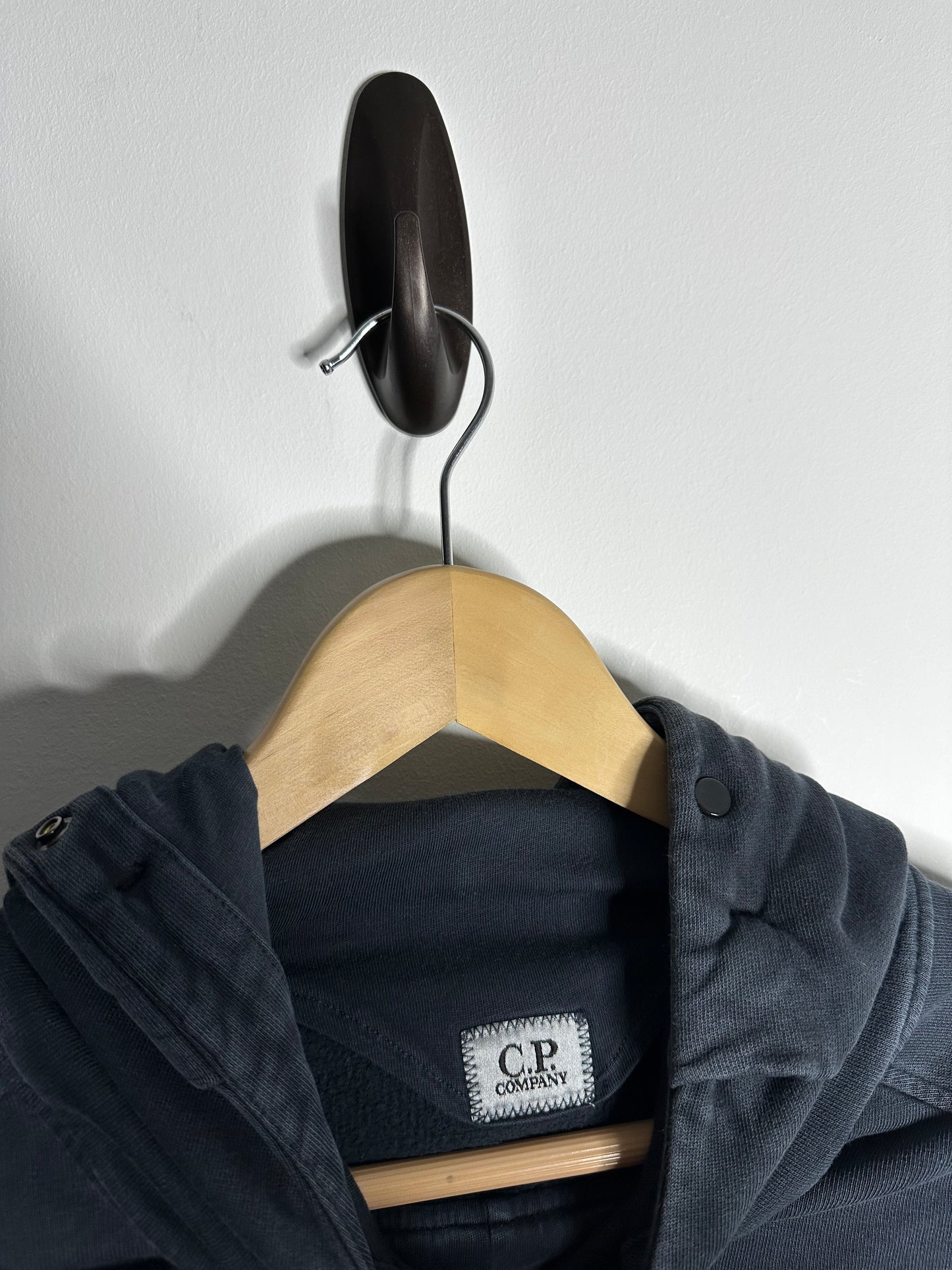 C.P. Company Black Pullover Goggle Hoodie - Medium