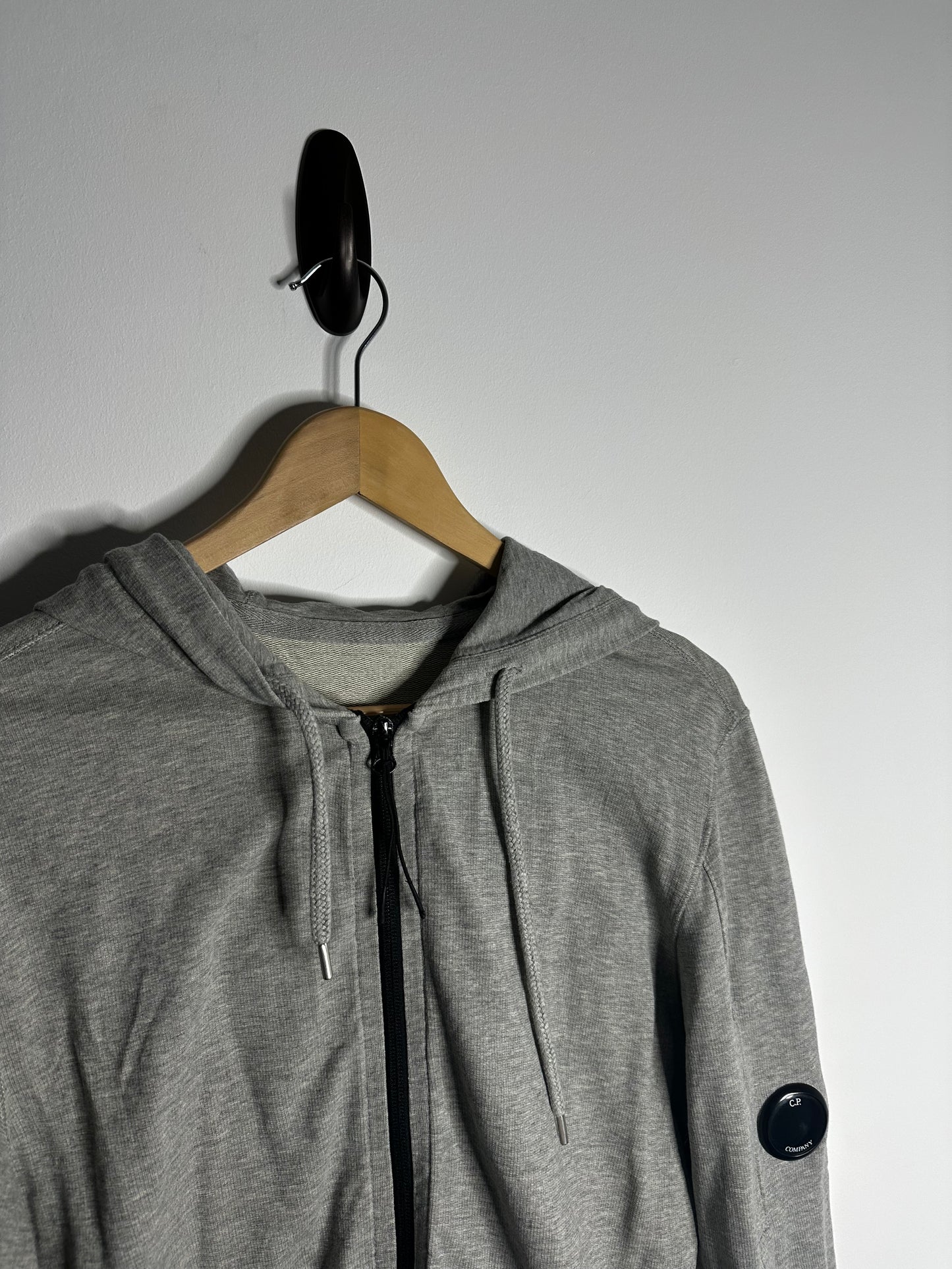 C.P. Company Grey Full Zip Hoodie - Medium