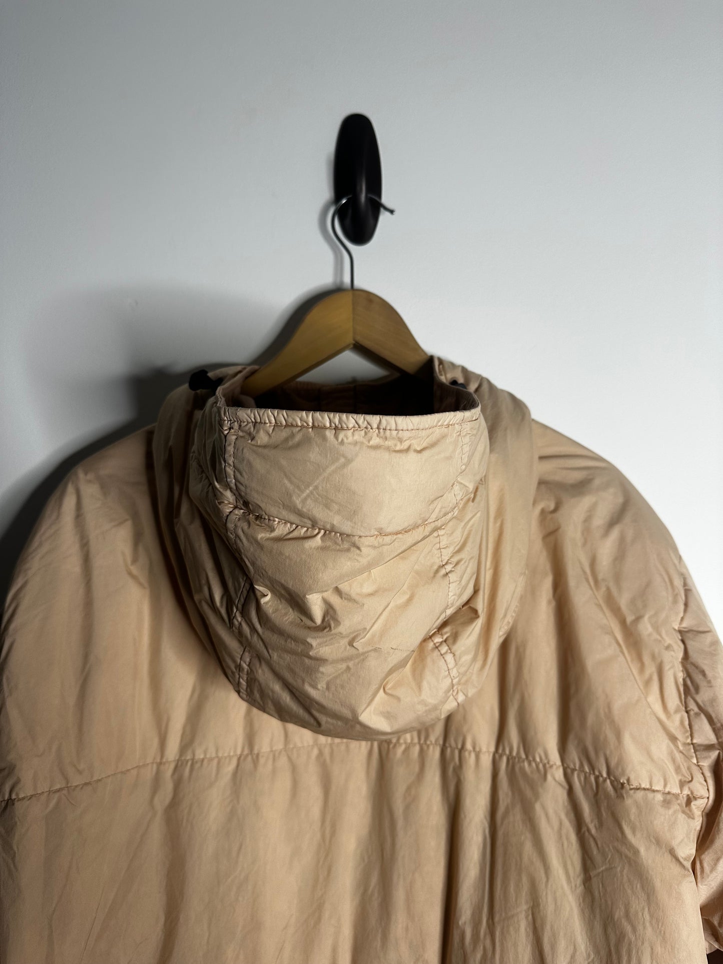 Stone Island Peach Crinkle Reps Down Hooded Jacket - XXL