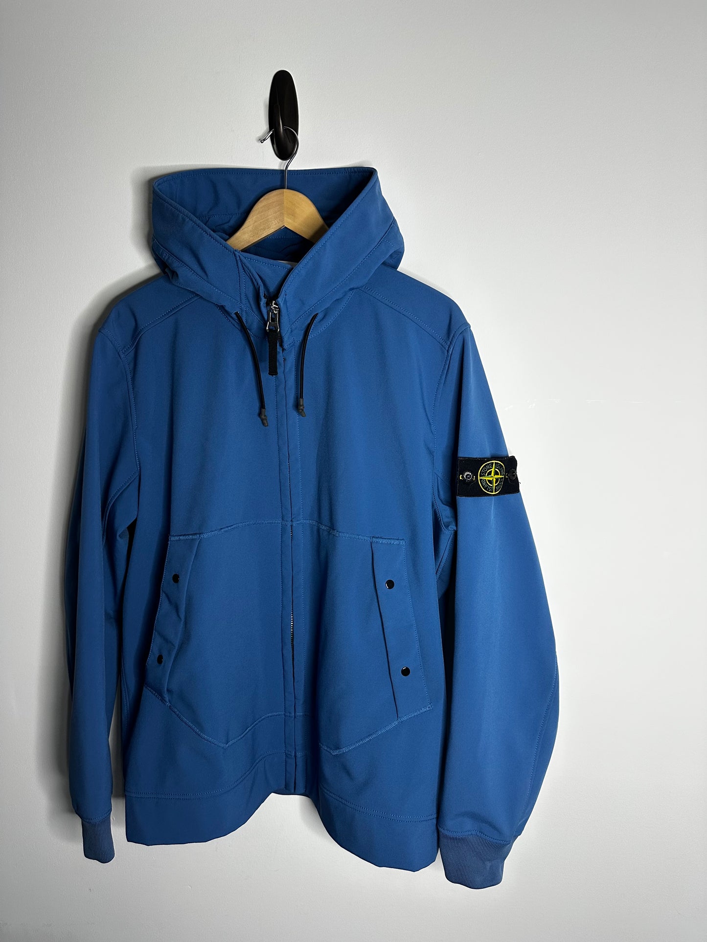 Stone Island Light Blue Soft Shell - R Jacket - Extra Large