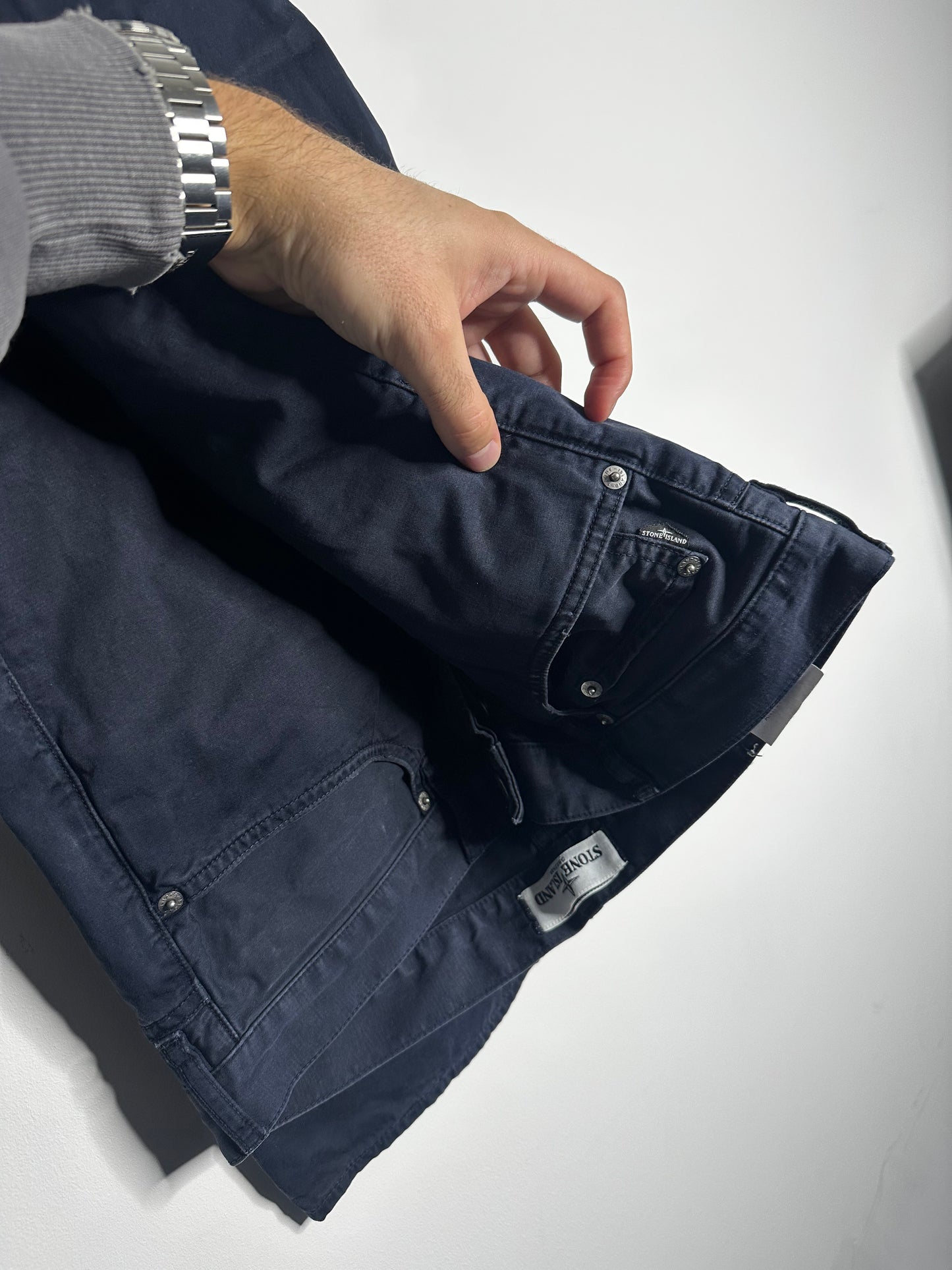 Stone Island Navy Chino Trousers - 32 Waist / 34 Leg