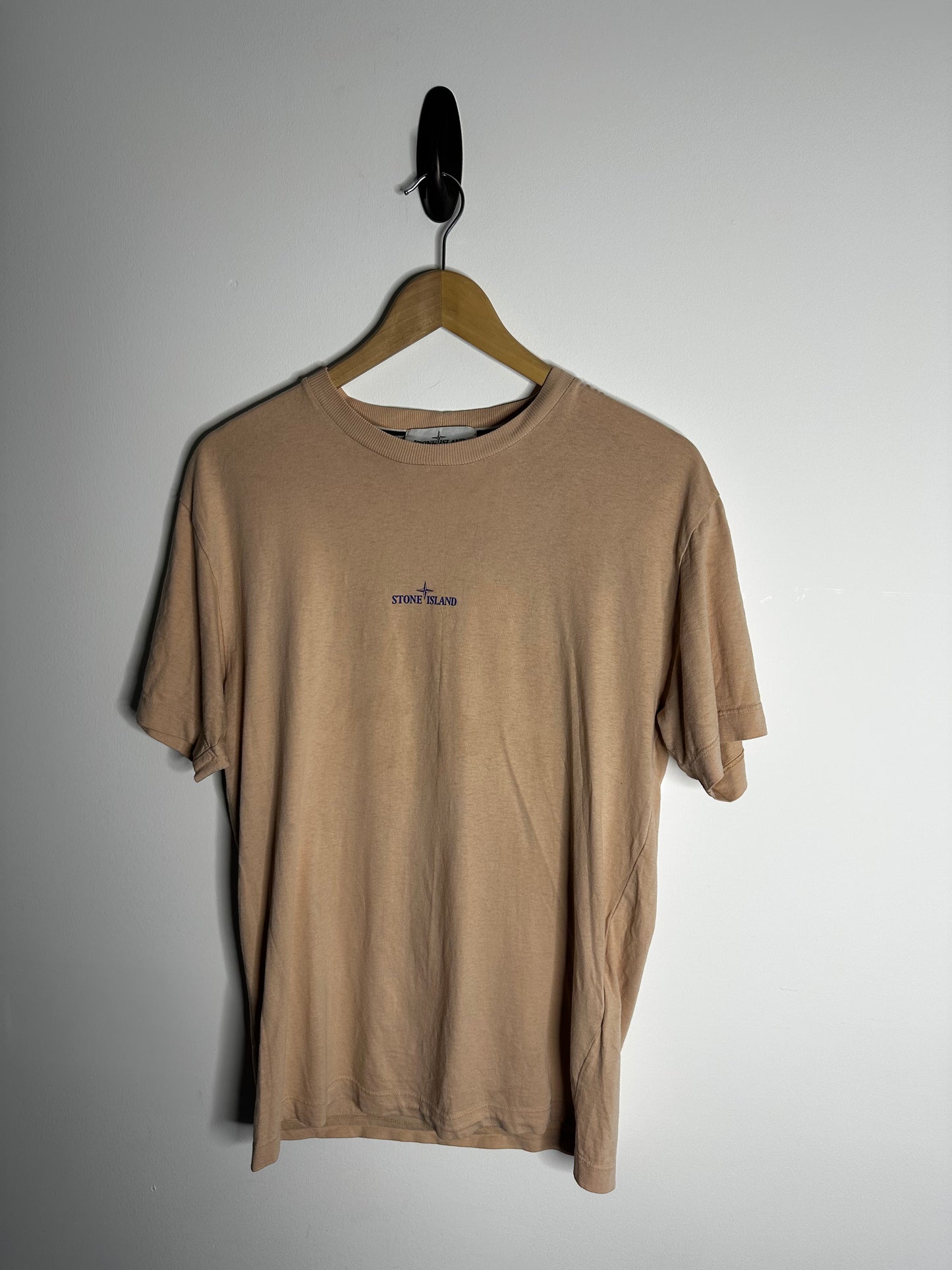 Stone Island Peach Graphic Print T - Shirt - Medium
