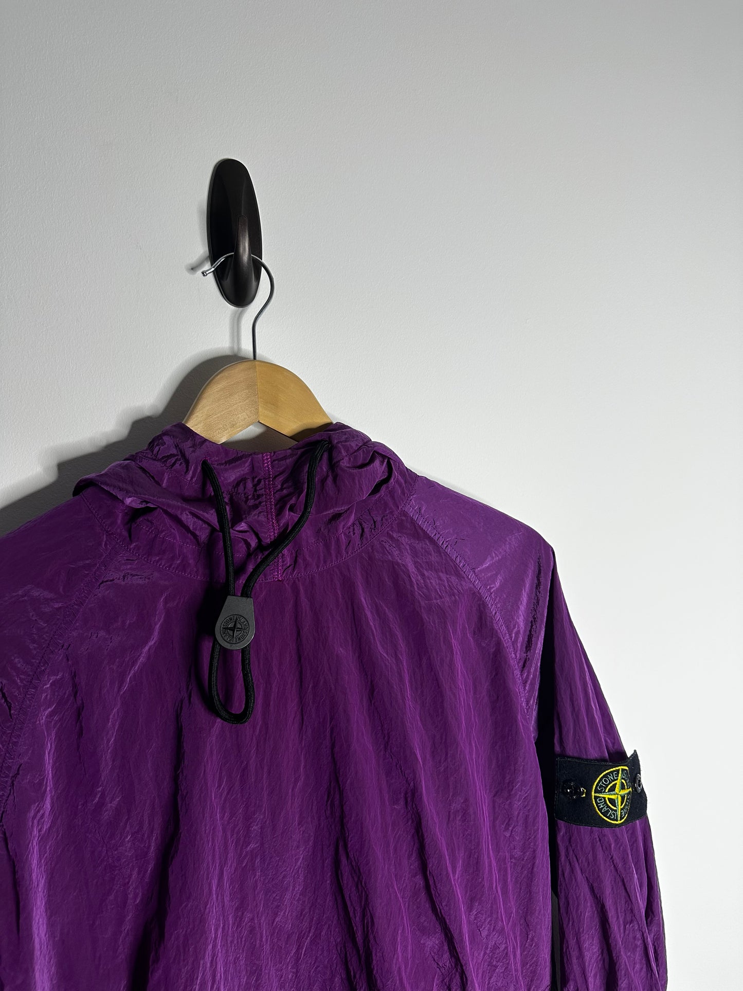 Stone Island Purple Nylon Metal Pullover Smock - Large