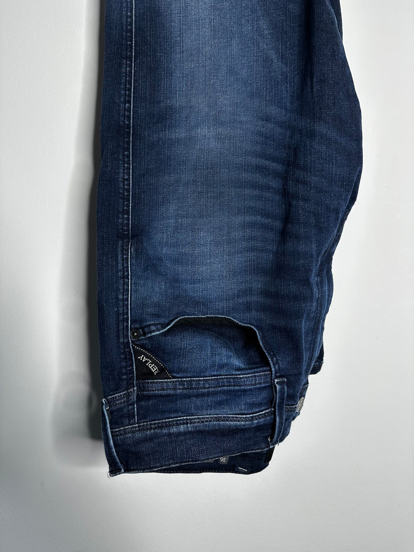 Replay Blue Anbass Hyperflex Jeans - 36 Waist / 32 Leg