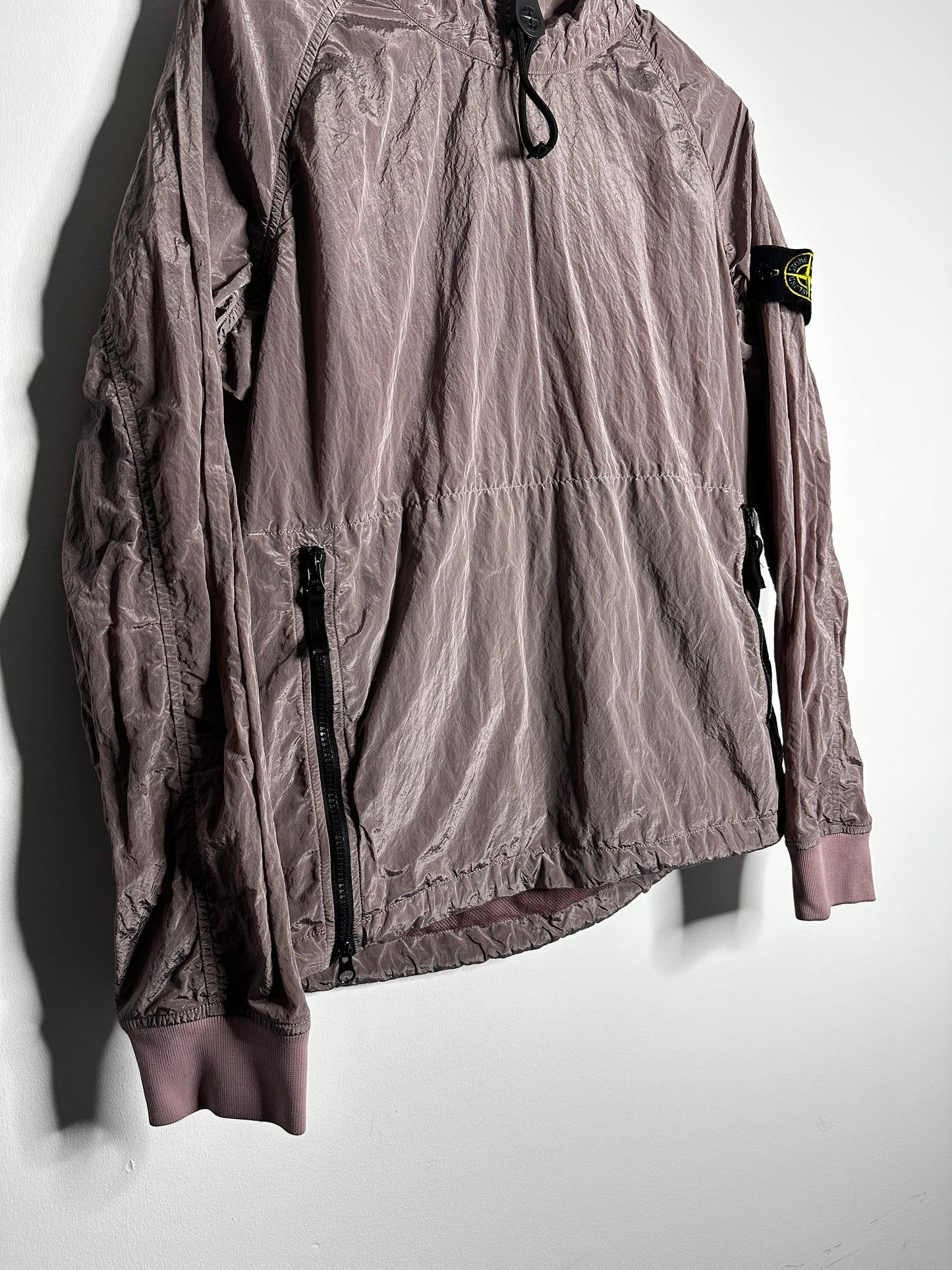 Stone Island Rose Quartz Nylon Metal Pullover Smock - Medium