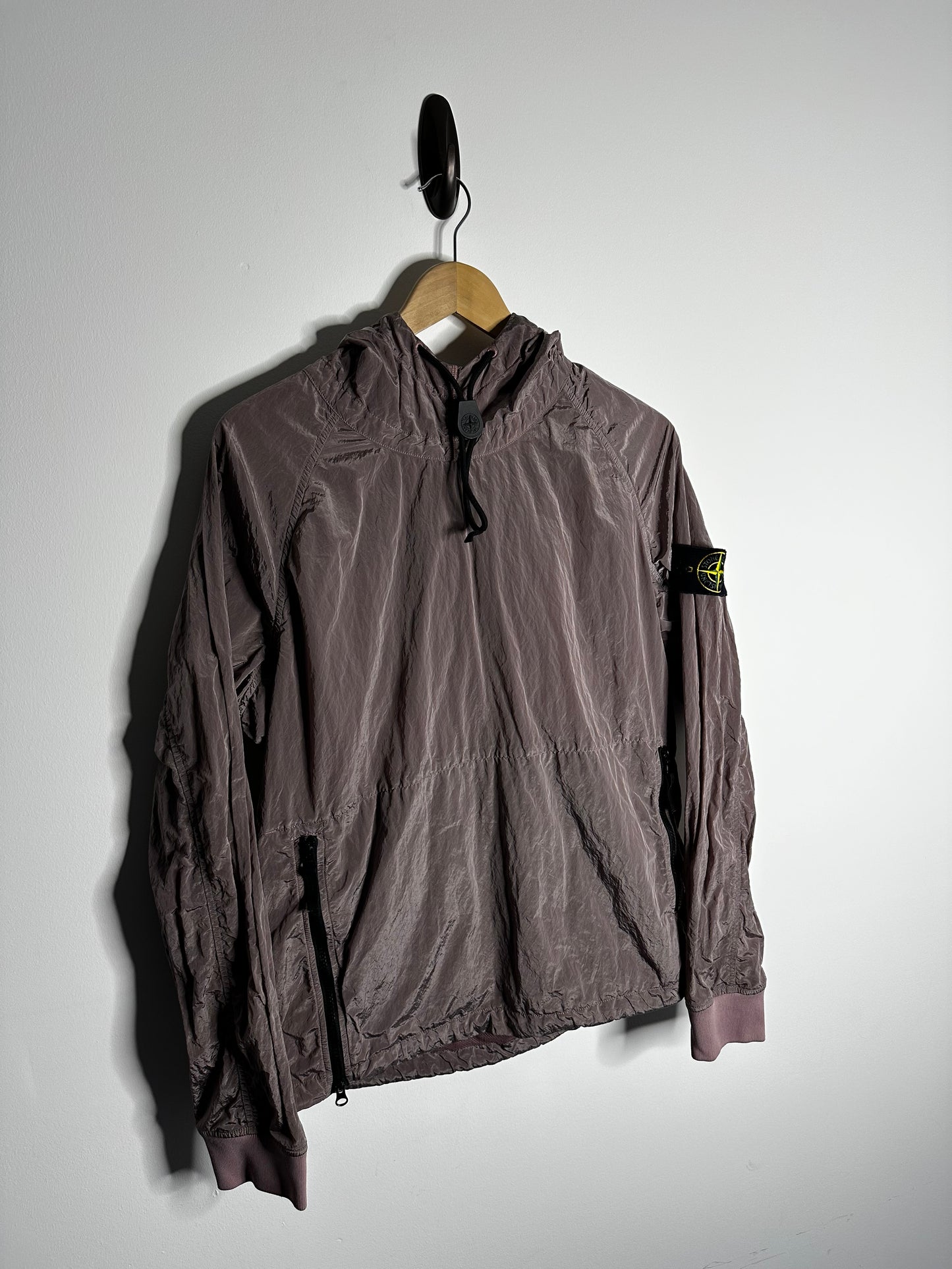 Stone Island Rose Quartz Nylon Metal Pullover Smock - Medium