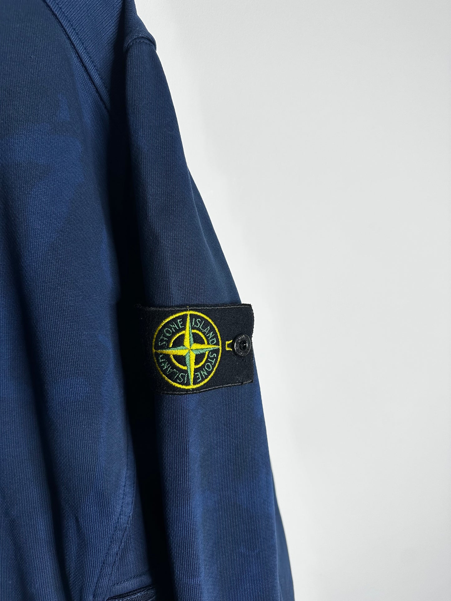 Stone Island Navy Print Crewneck Sweatshirt - Extra Large