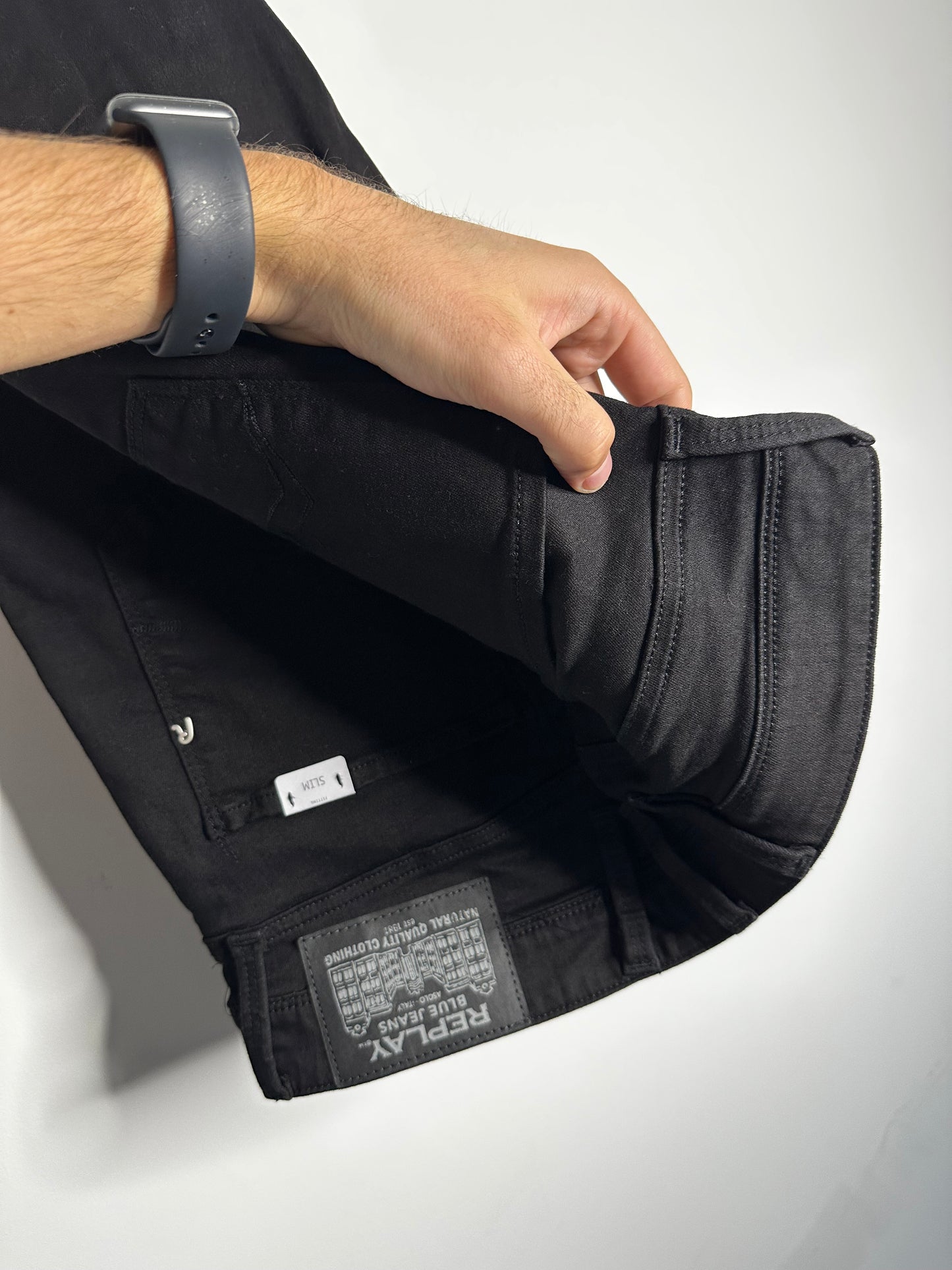 Replay Black Anbass Jeans - 32 Waist / 32 Leg