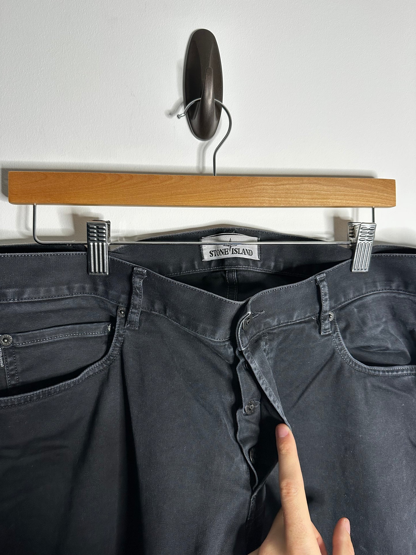 Stone Island Black Jeans - 38 Waist / 34 Leg