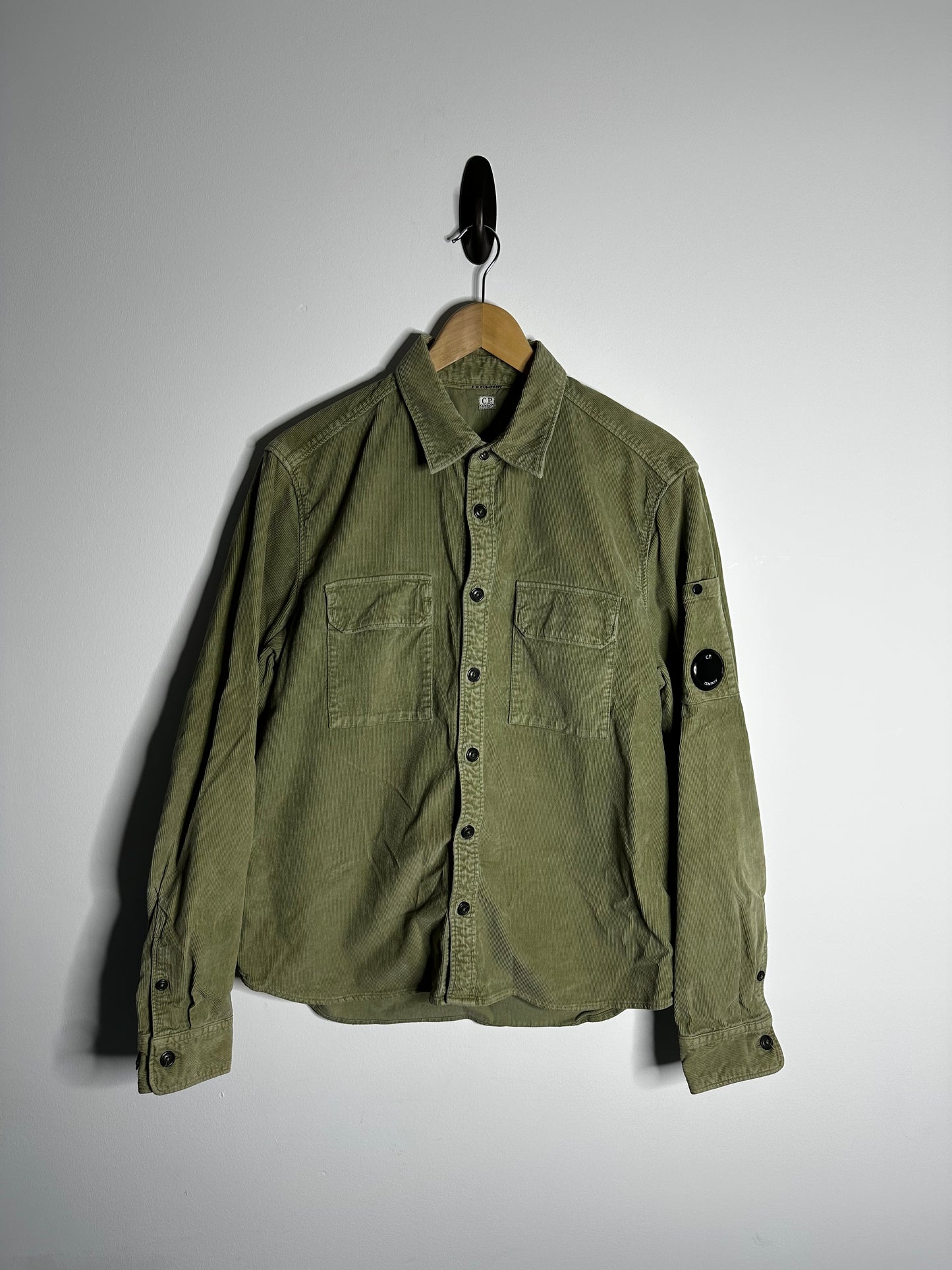 C.P. Company Green Corduroy Overshirt - Large