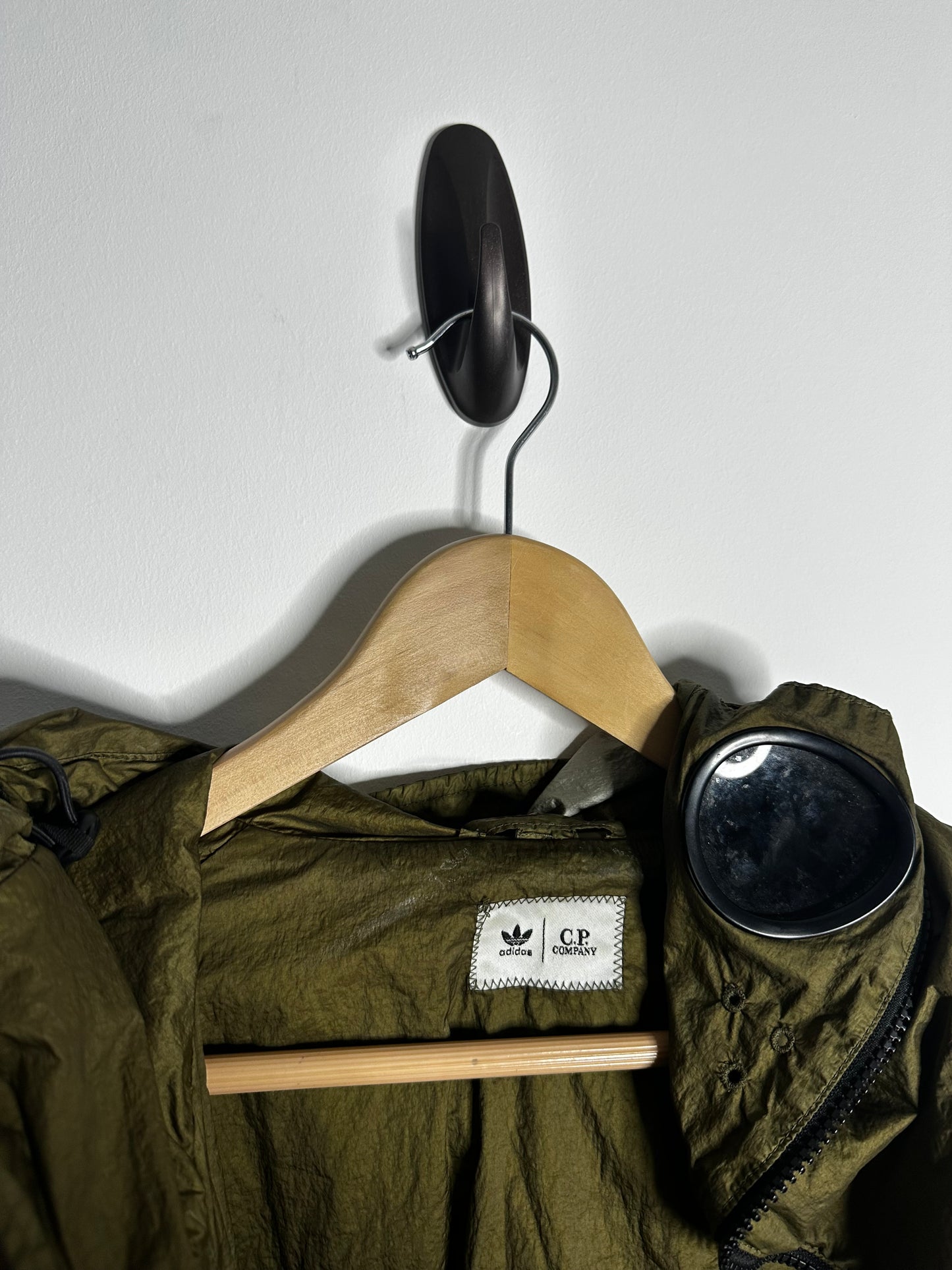 C.P. Company x Adidas Originals Green Chrome Explorer Goggle Jacket - Small