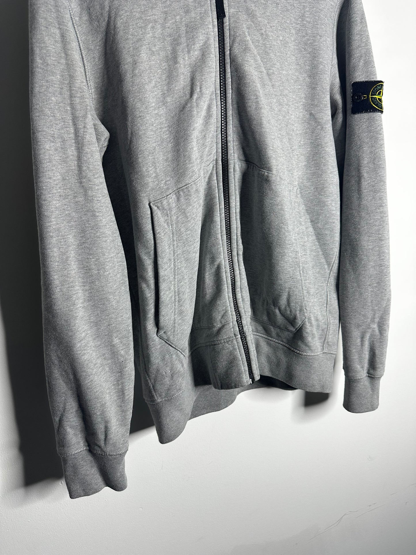 Stone Island Grey Full Tracksuit Zip Hoodie & Tracksuit Bottoms - Medium