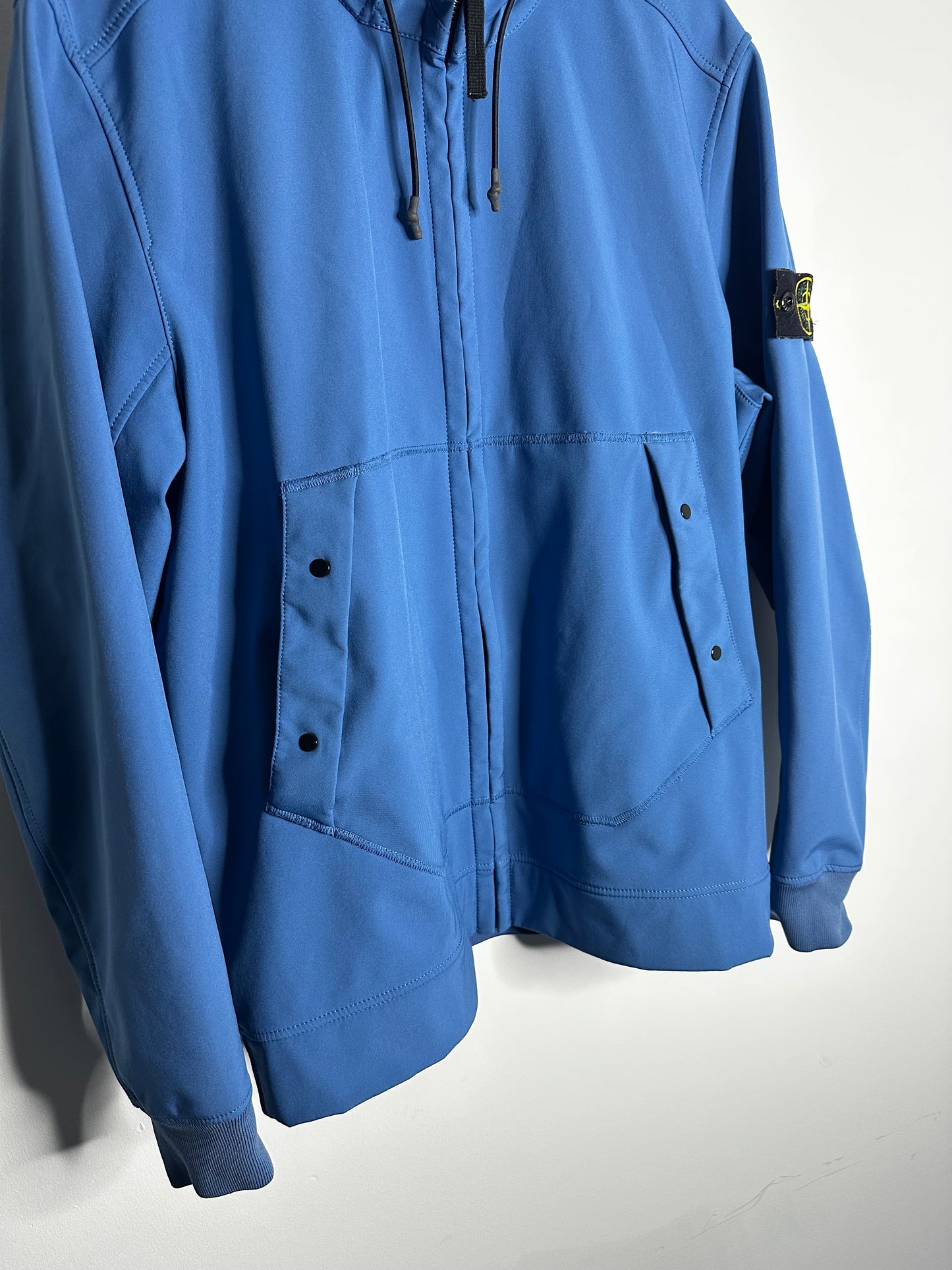 Stone Island Light Blue Soft Shell - R Jacket - Extra Large