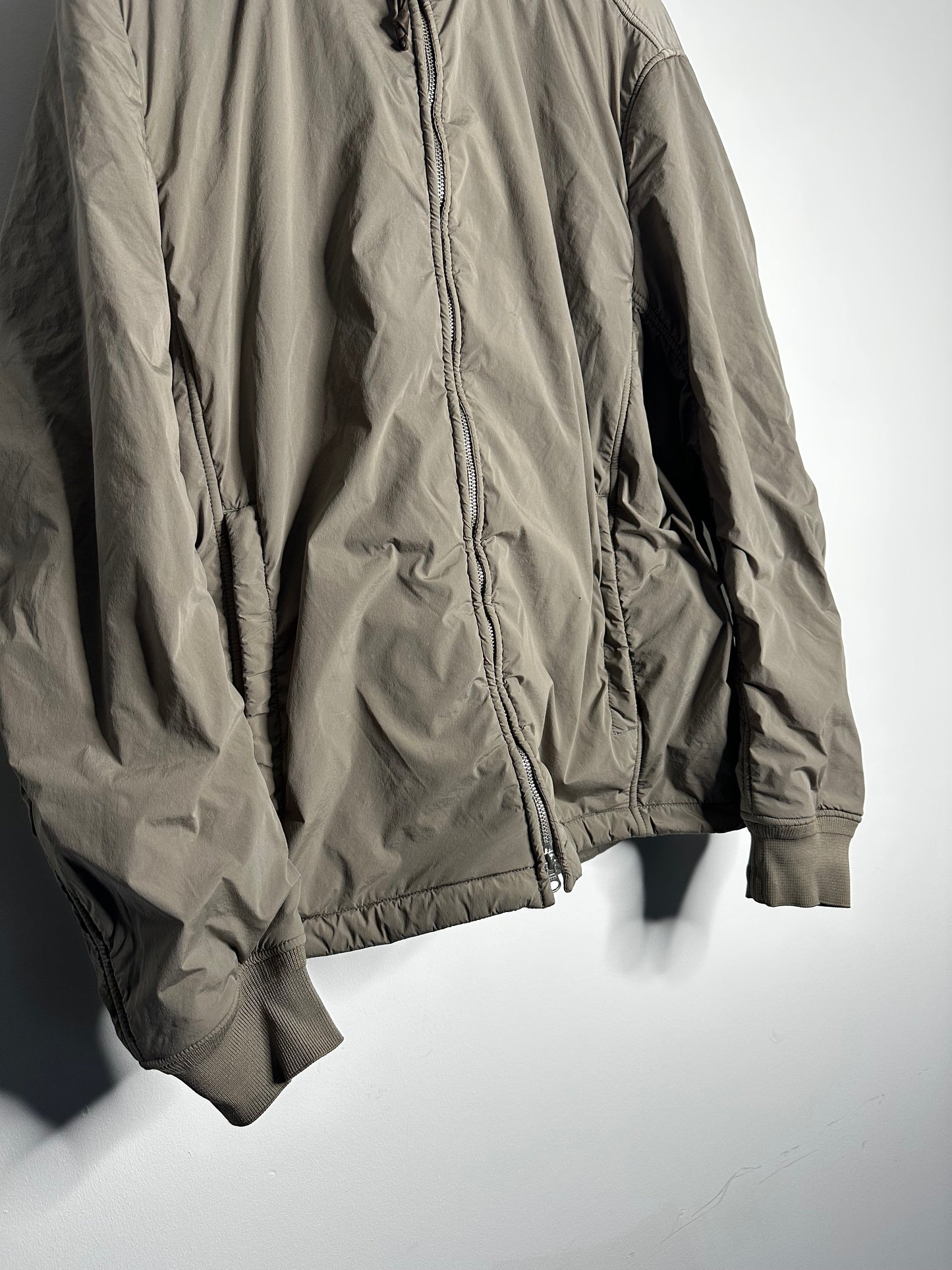 C.P. Company Tan Fleece Lined Nycra Stretch Goggle Jacket - XXXL