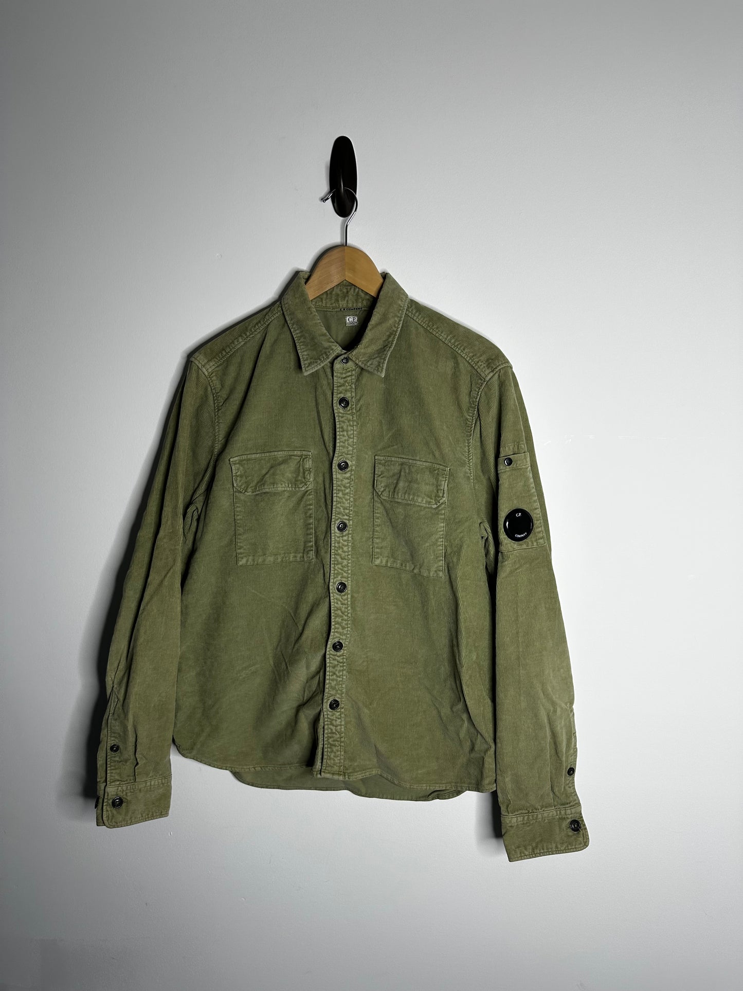 C.P. Company Green Corduroy Overshirt - Large