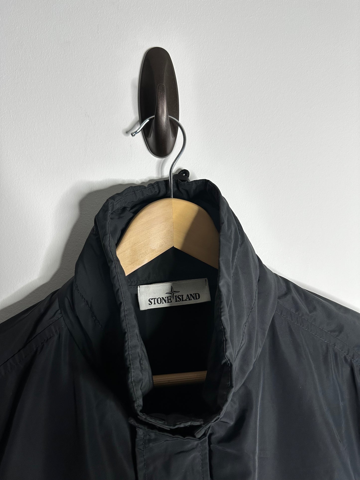 Stone Island Black Micro Reps Multi Pocket Field Jacket - Large