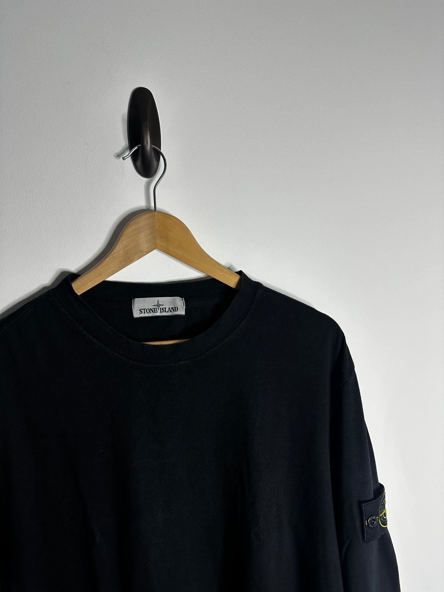 Stone Island Black Long Sleeve T - Shirt - XXL