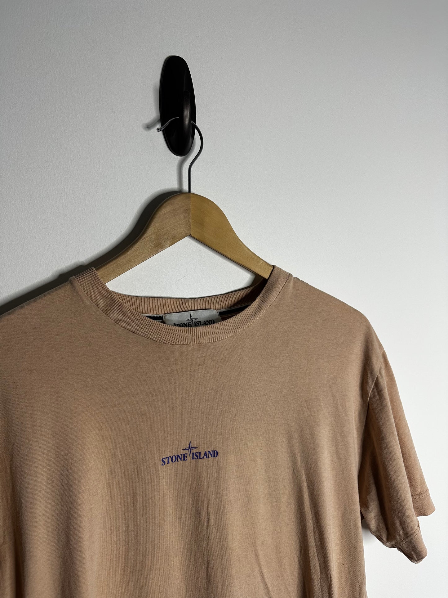Stone Island Peach Graphic Print T - Shirt - Medium