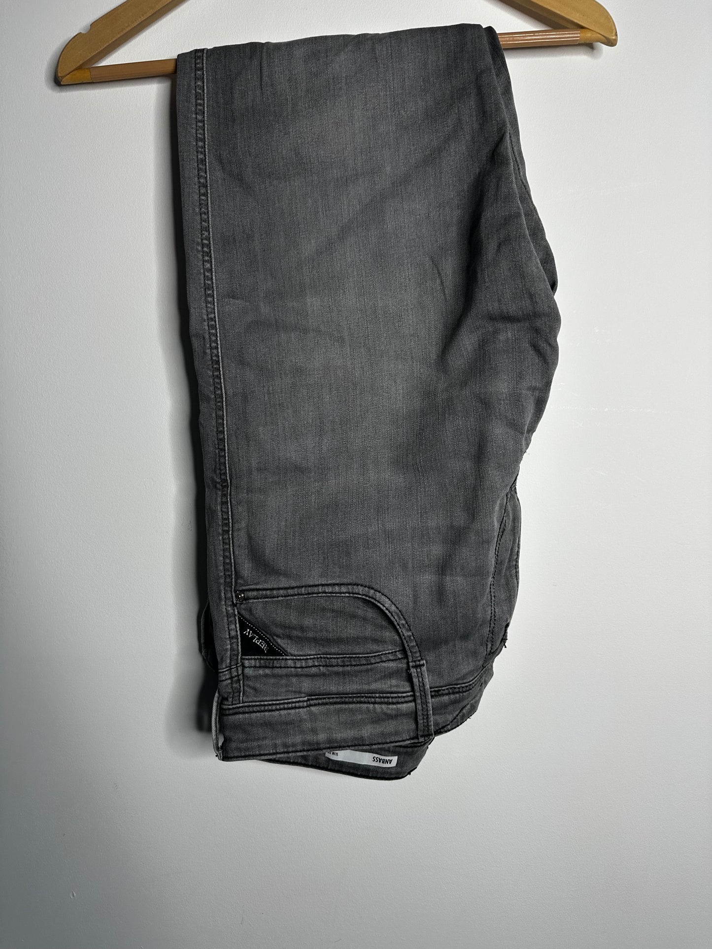 Replay Grey Anbass Hyperflex Jeans - 36 Waist / 32 Leg
