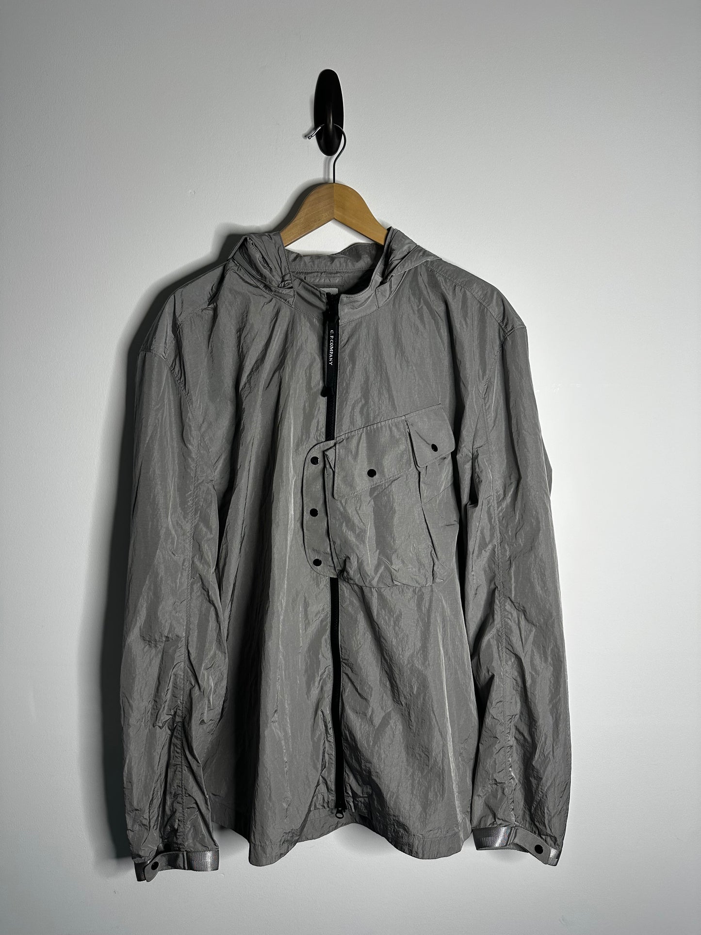 C.P. Company Silver Chrome-R Goggle Jacket - XXXL