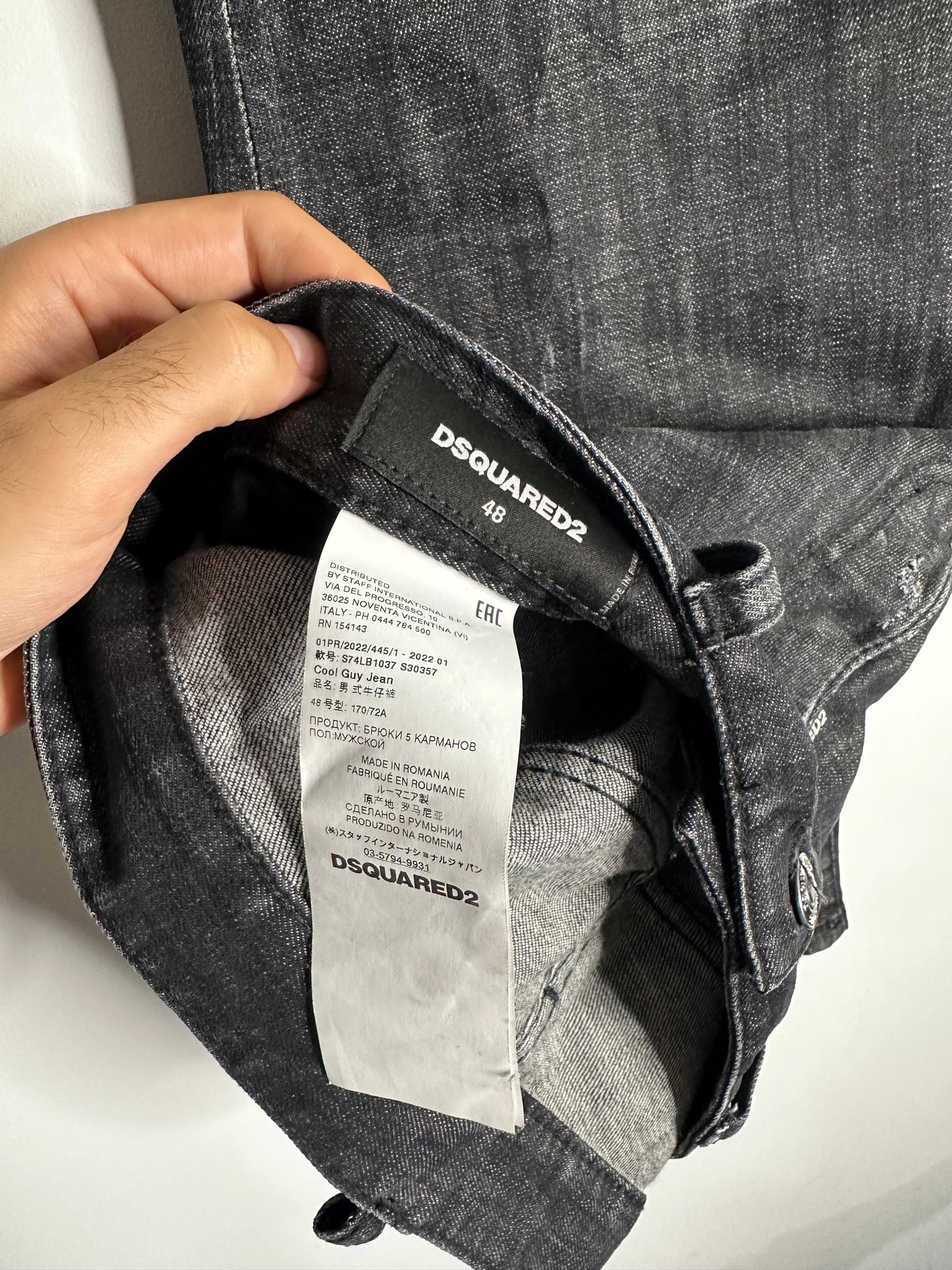 DSQUARED2 Black Cool Guy Jeans - 34 Waist