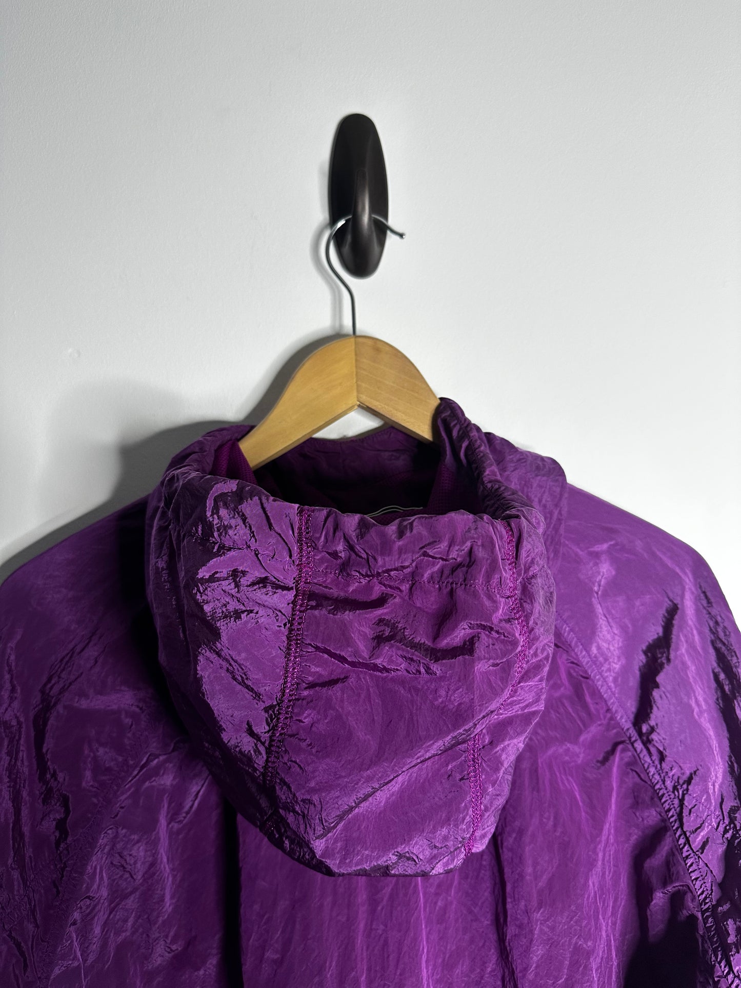 Stone Island Purple Nylon Metal Pullover Smock - Large
