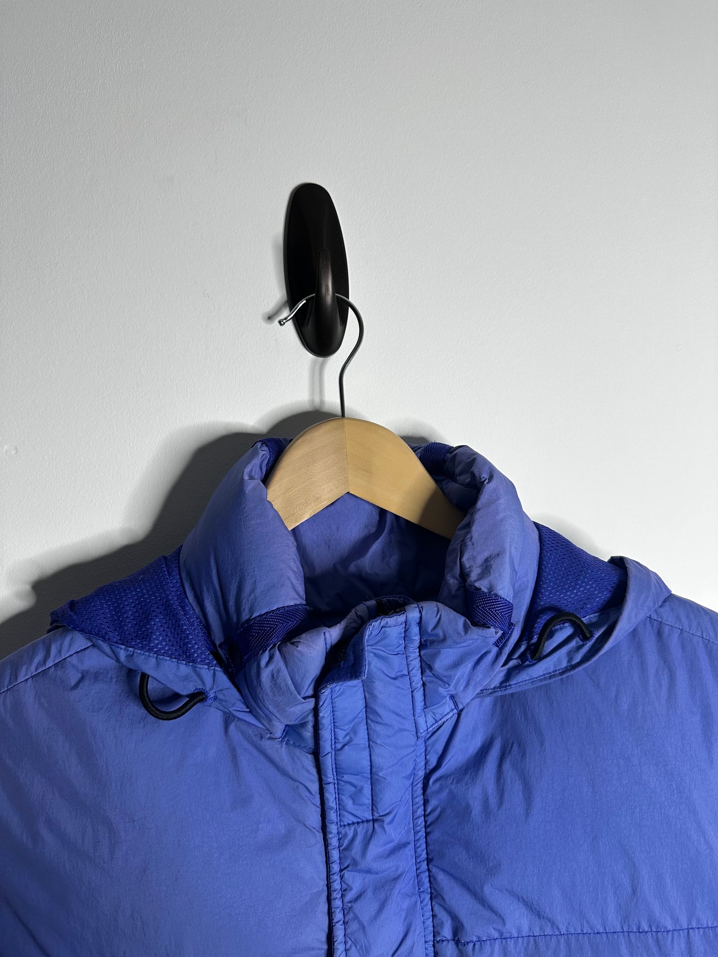 Stone Island Blue Garment Dyed Crinkle Reps NY Down Gilet - Medium