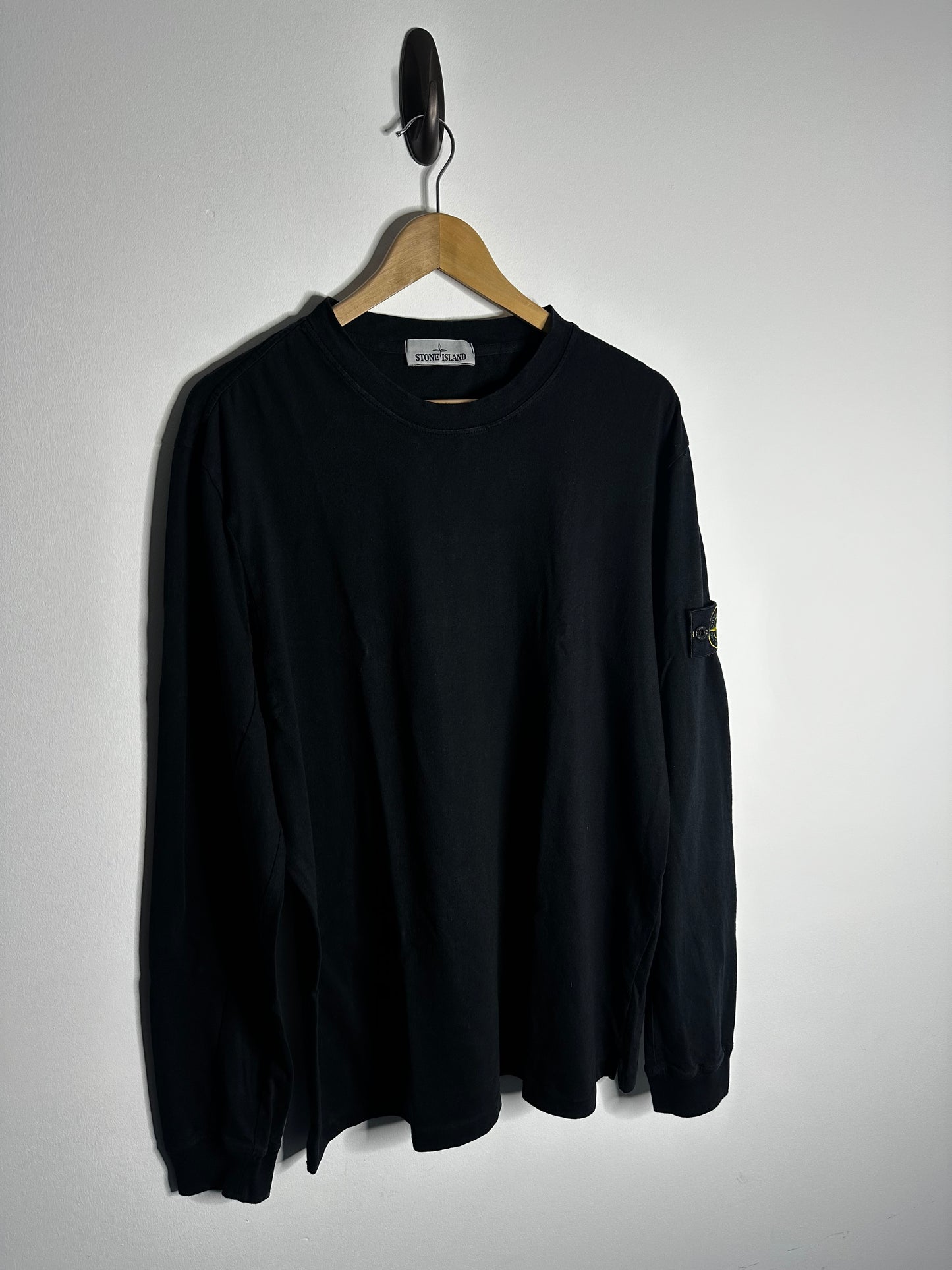 Stone Island Black Long Sleeve T - Shirt - XXL
