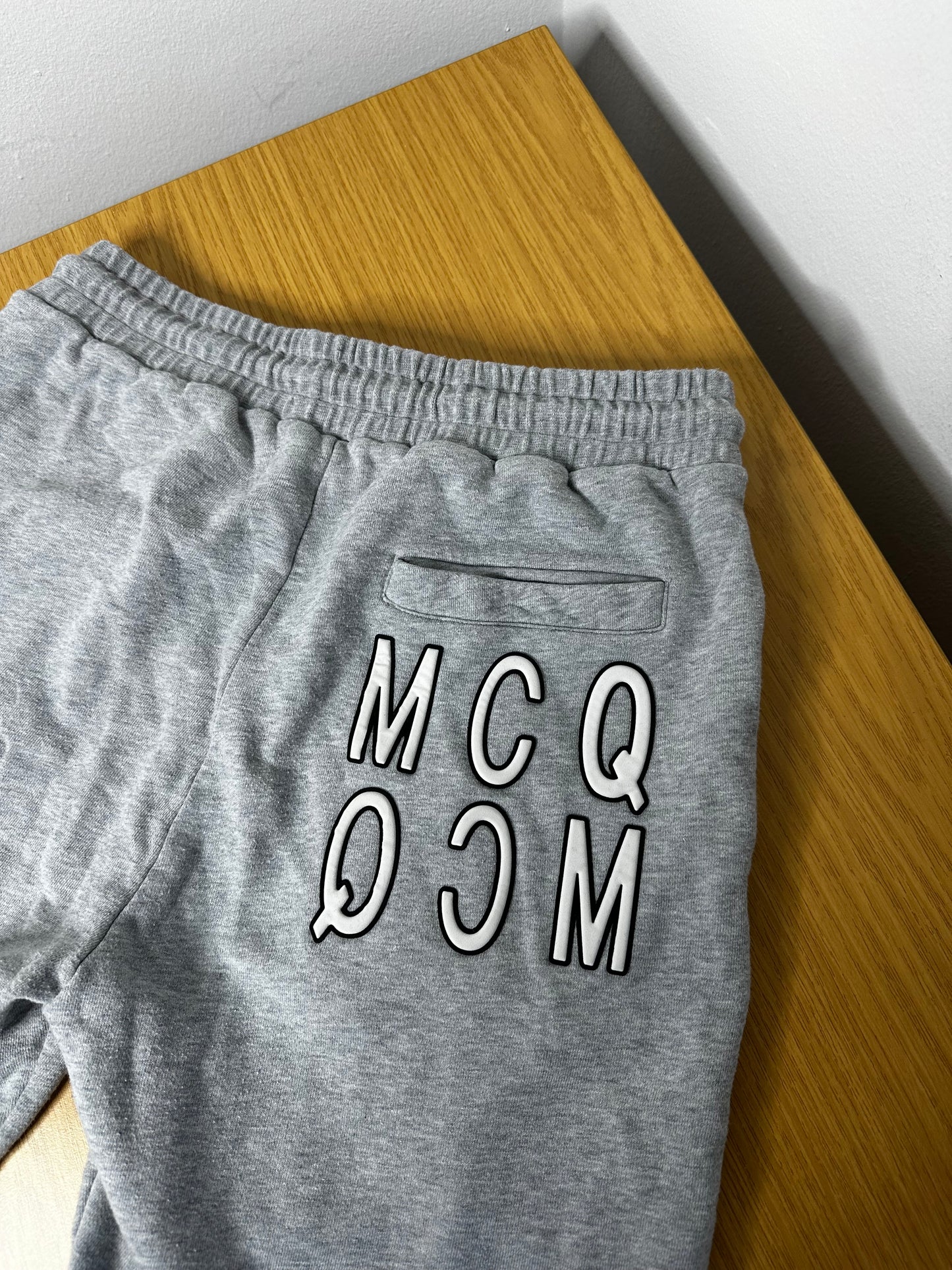 Alexander McQueen Grey Cotton Fleece Shorts - Medium