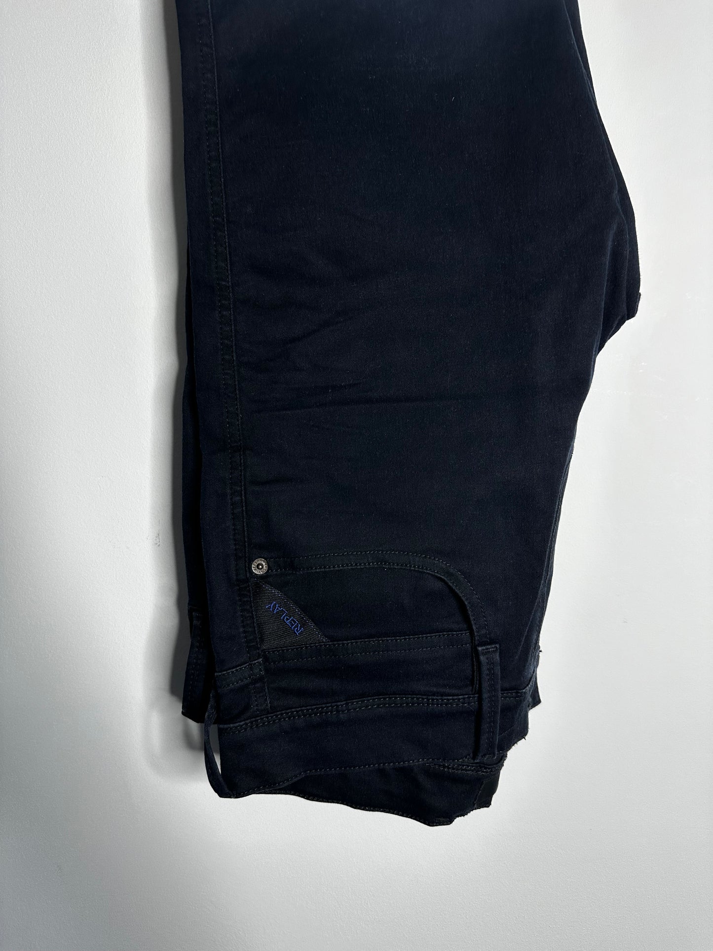 Replay Dark Navy Anbass Hyperflex Jeans - 32 Waist / 32 Leg