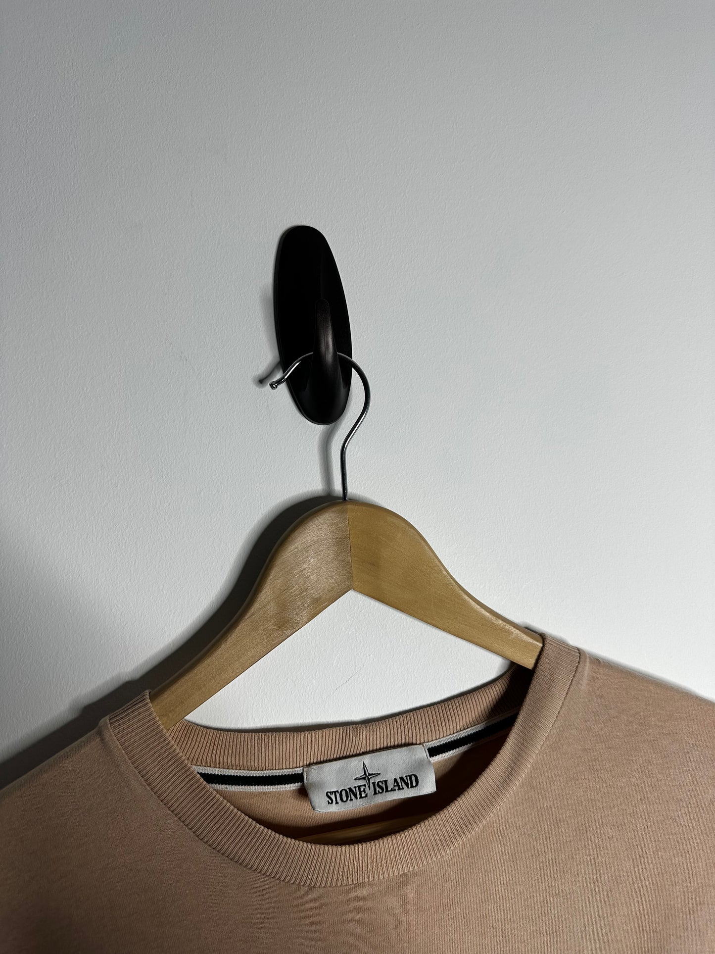 Stone Island Peach Graphic Print T - Shirt - Medium