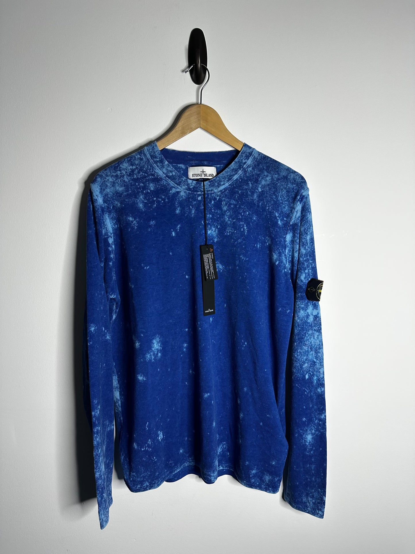 Stone Island Blue Off Dye OVD Camo Jumper - Large & Extra Large