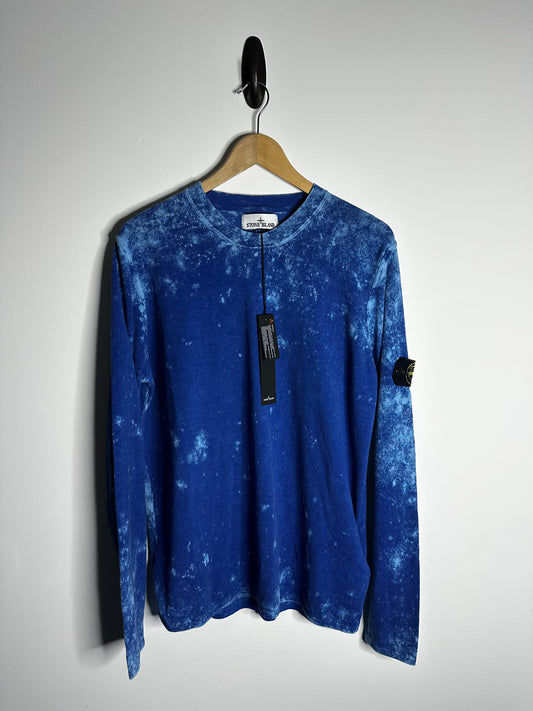 Stone Island Blue Off Dye OVD Camo Jumper - Large & Extra Large