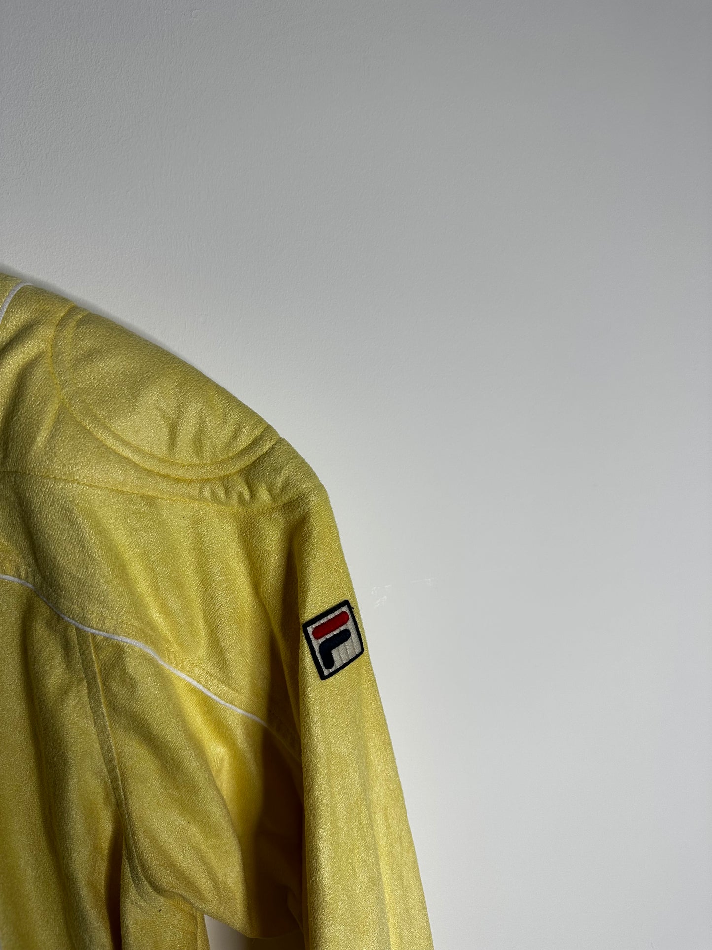 Fila Terrinda Yellow Padded Shoulder Tracksuit Top - XXL