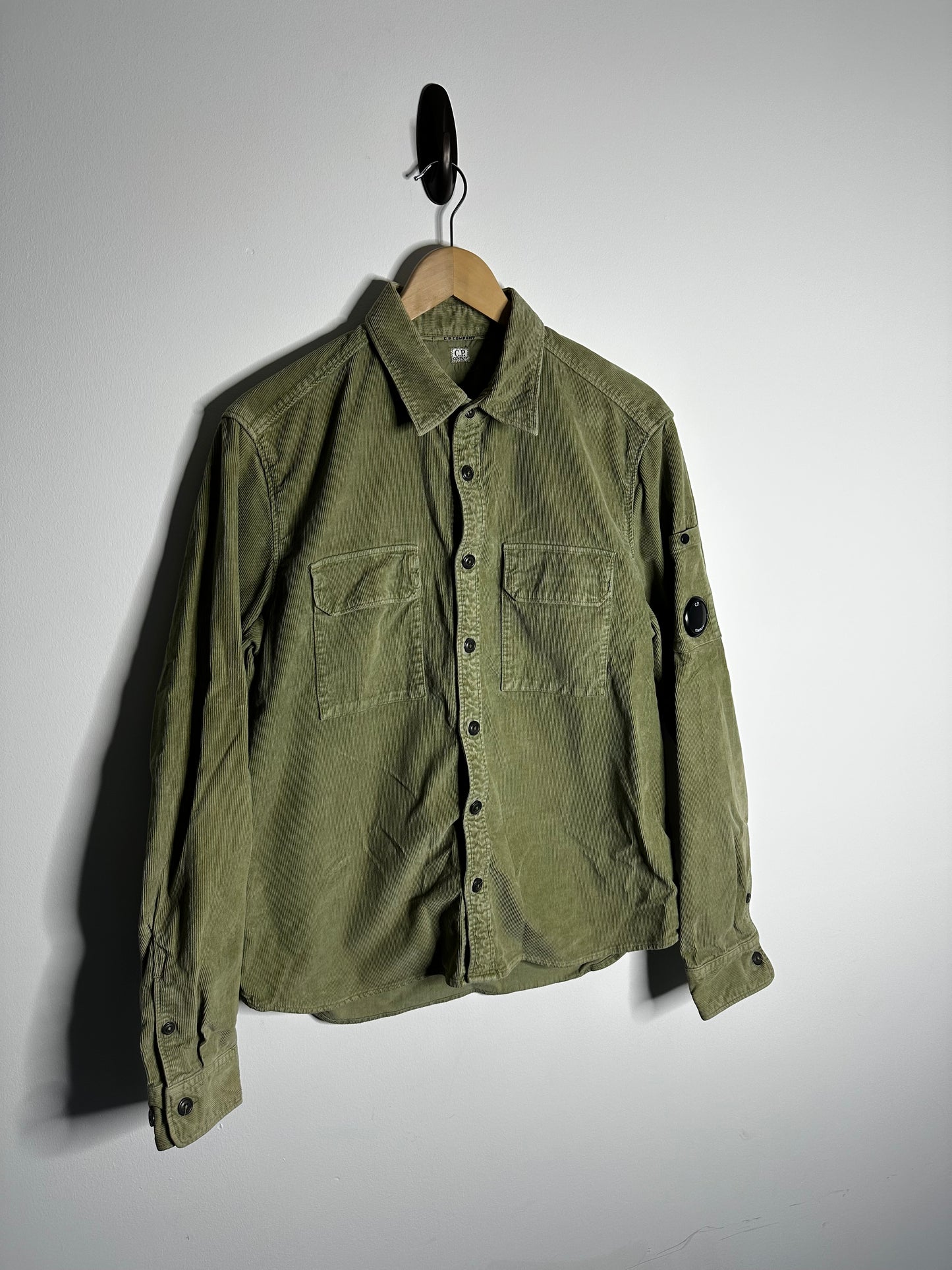 C.P. Company Green Corduroy Overshirt - Large