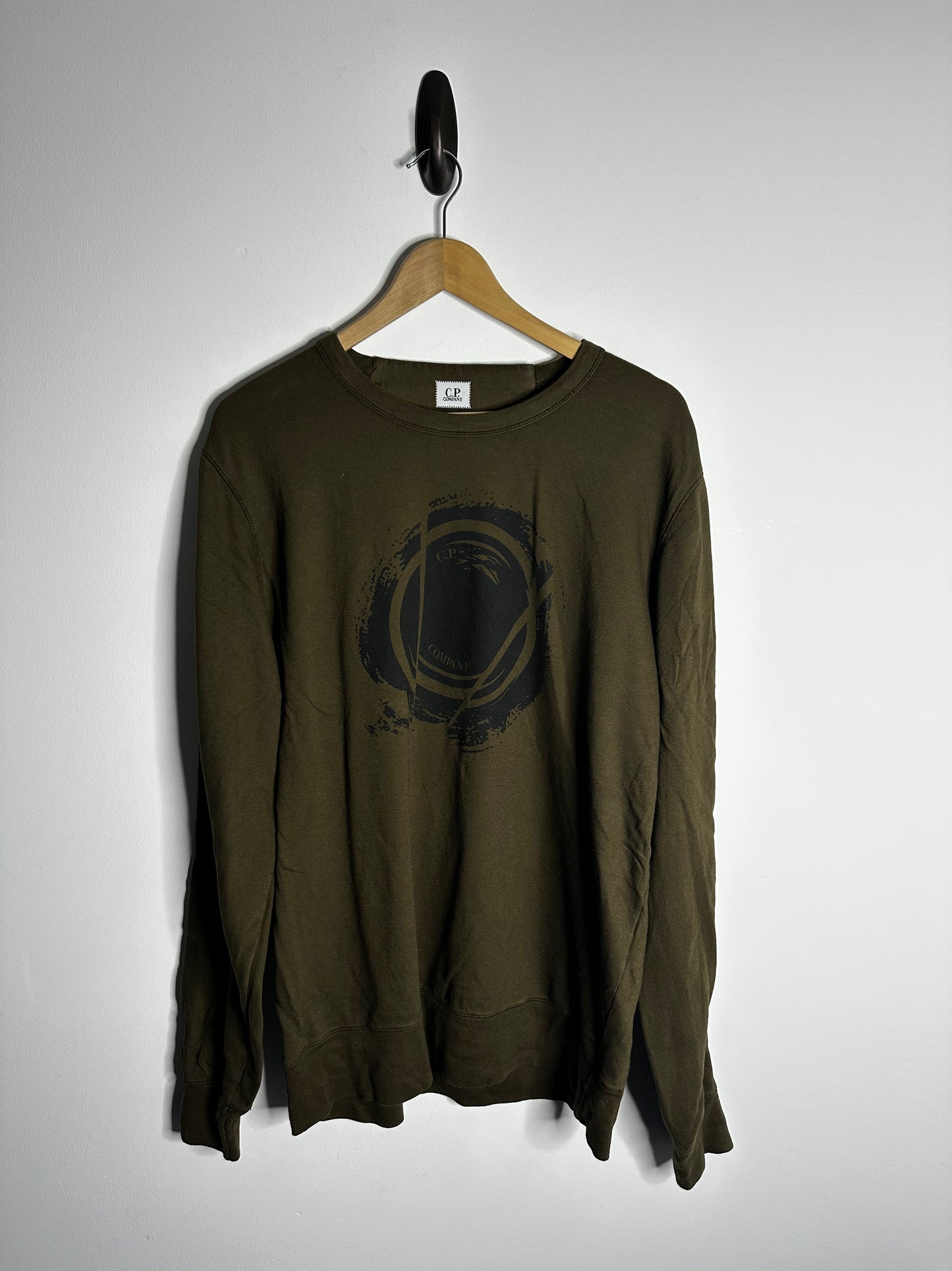 C.P. Company Khaki Lens Print Sweatshirt - XXL