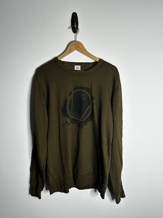 C.P. Company Khaki Lens Print Sweatshirt - XXL