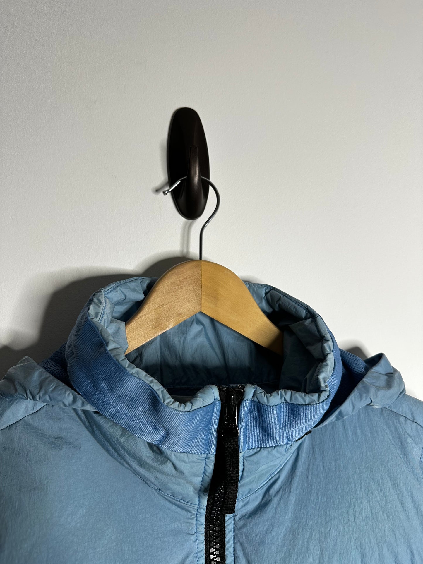 Stone Island Blue Crinkle Reps R-NY Down Gilet - Medium