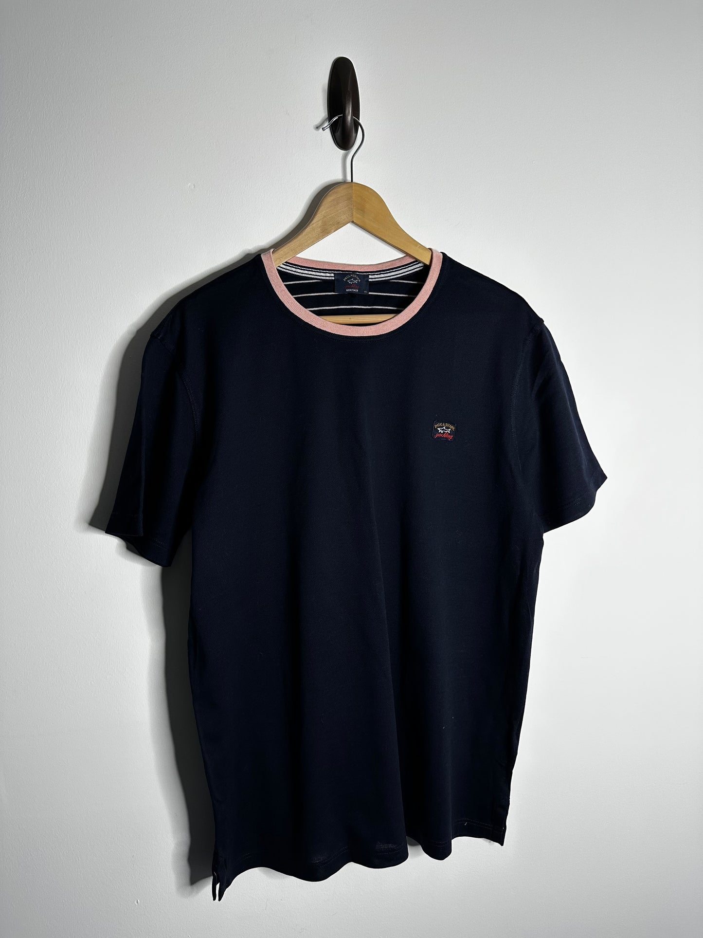 Paul & Shark Navy Patch Logo T - Shirt - XXL