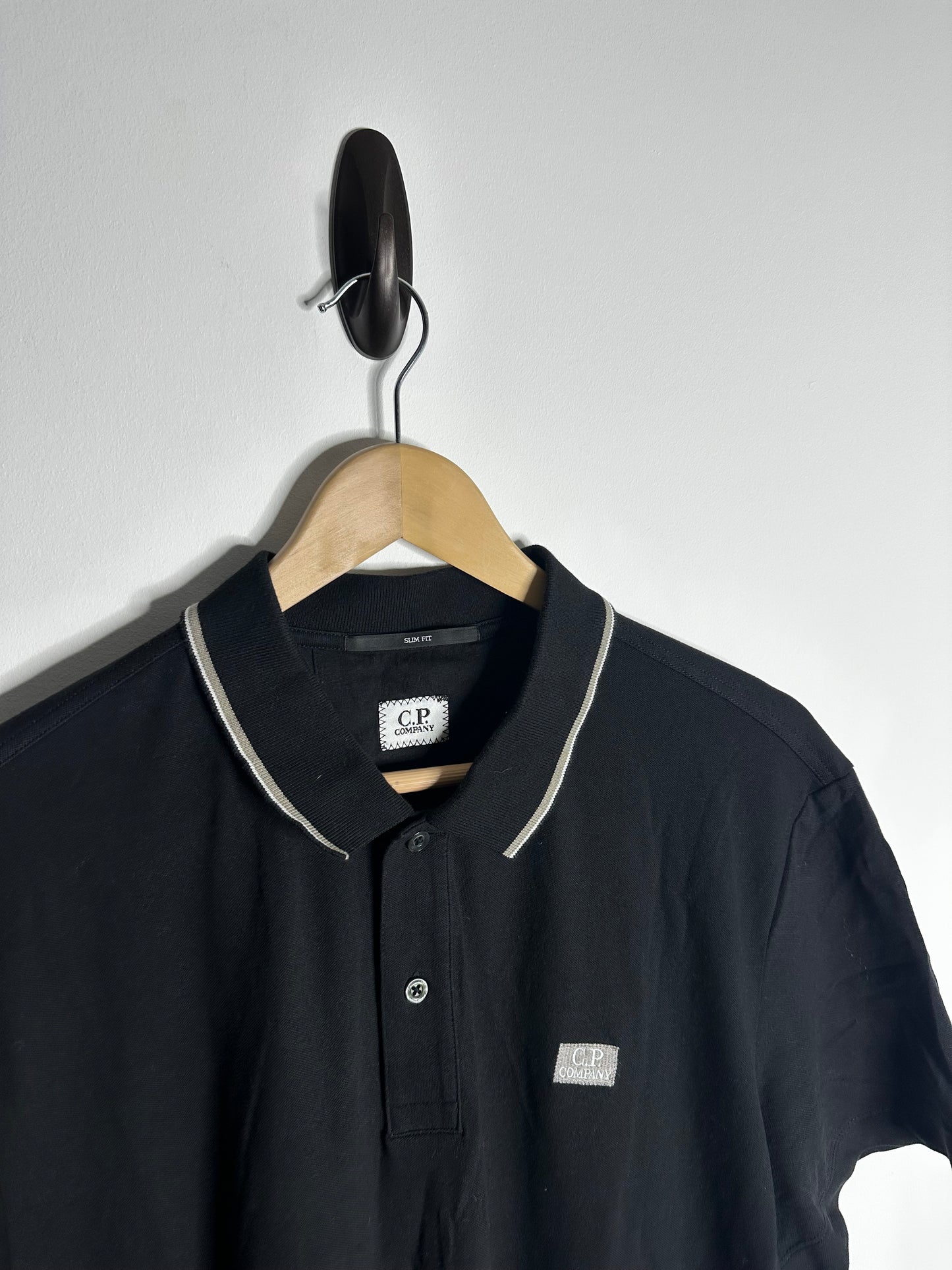 C.P. Company Black Polo Shirt - XXL